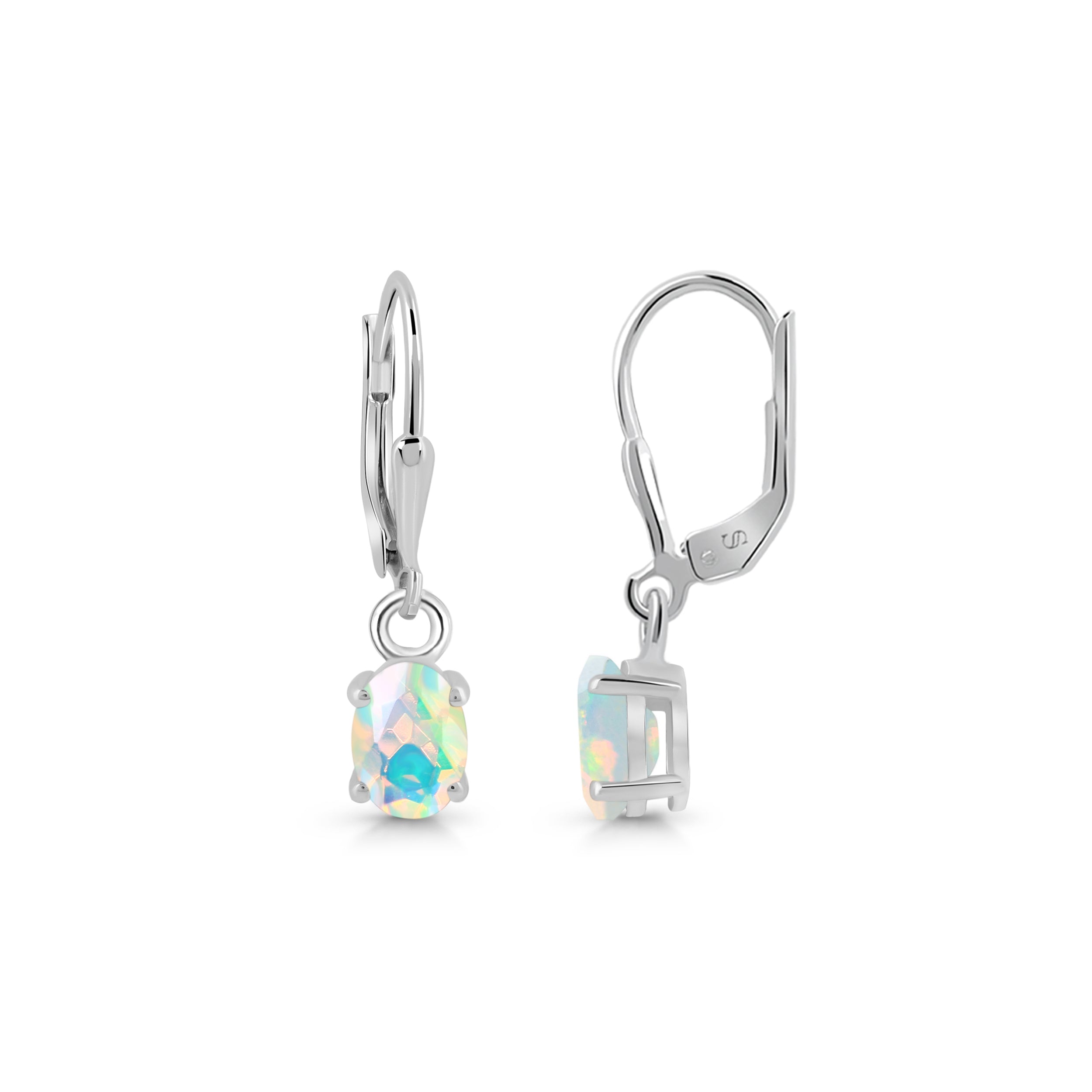 Opal Leverback Earring-(OPL-SE-670.)