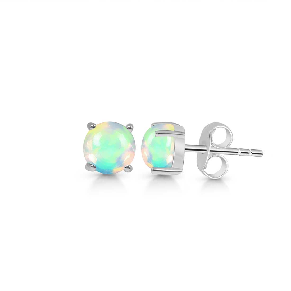 Opal Stud Earring-(OPL-SE-699.)