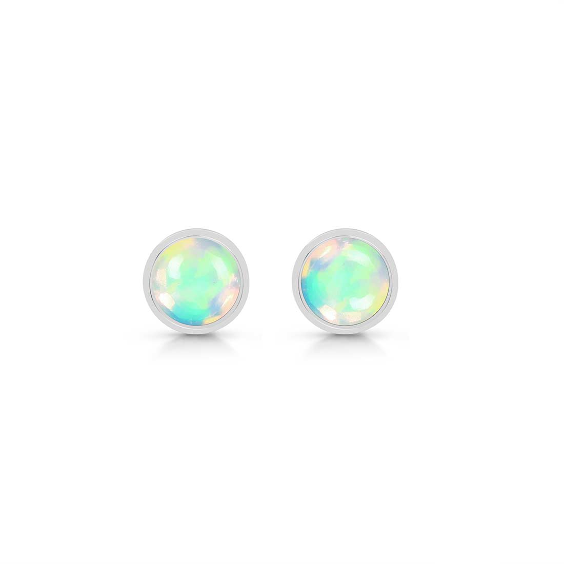 Opal Stud Earring-(OPL-SE-724.)