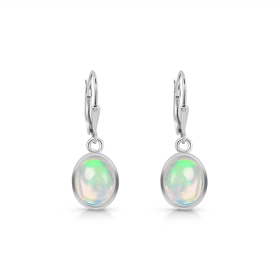 Opal Leverback Earring-(OPL-SE-829.)