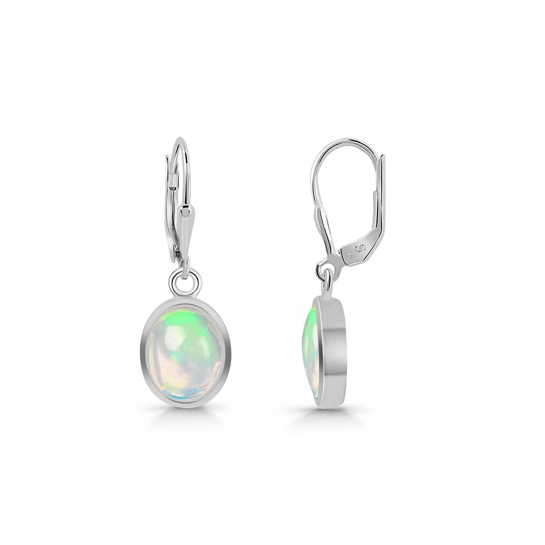 Opal Leverback Earring-(OPL-SE-829.)