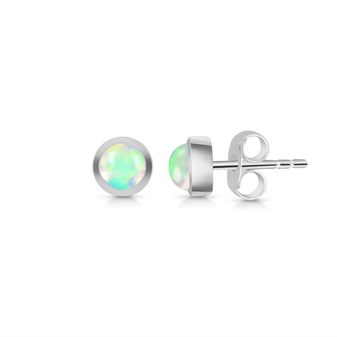 Opal Stud Earring-(OPL-SE-993.)