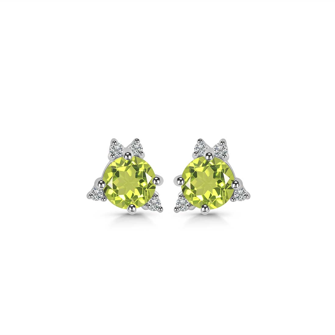 Peridot Stud Earring-(PER-SE-1260.)