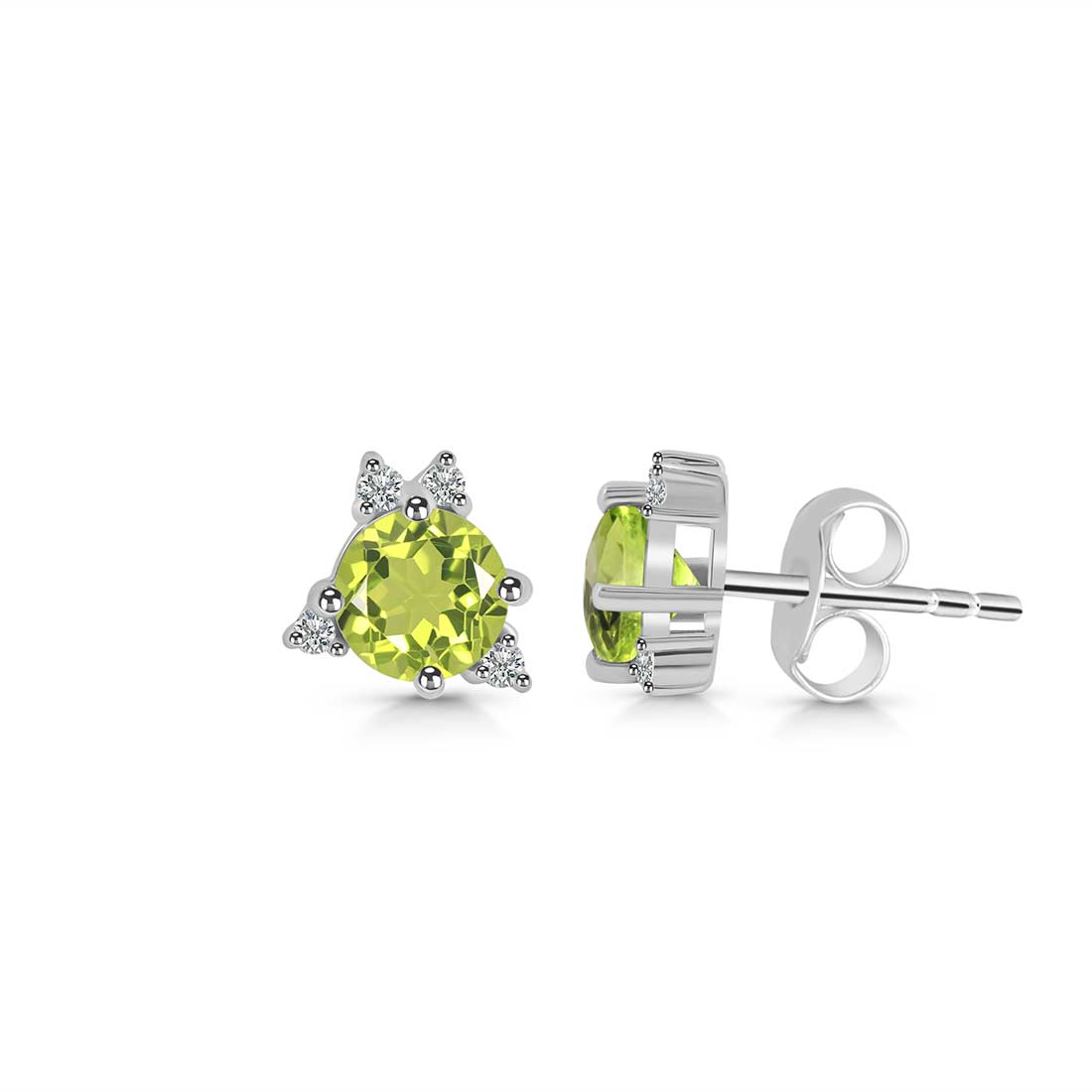 Peridot Stud Earring-(PER-SE-1260.)