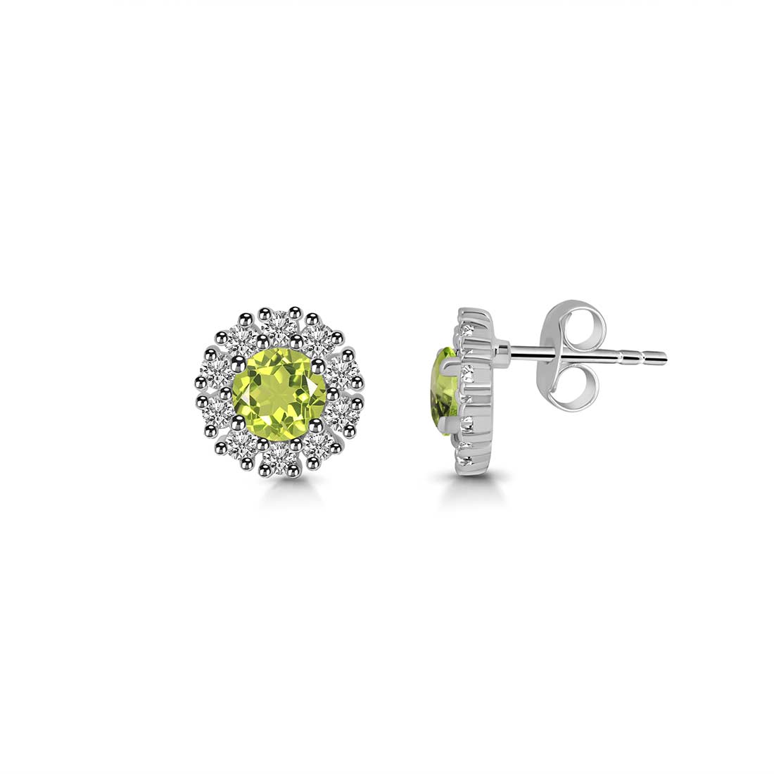 Peridot Stud Earring-(PER-SE-1268.)