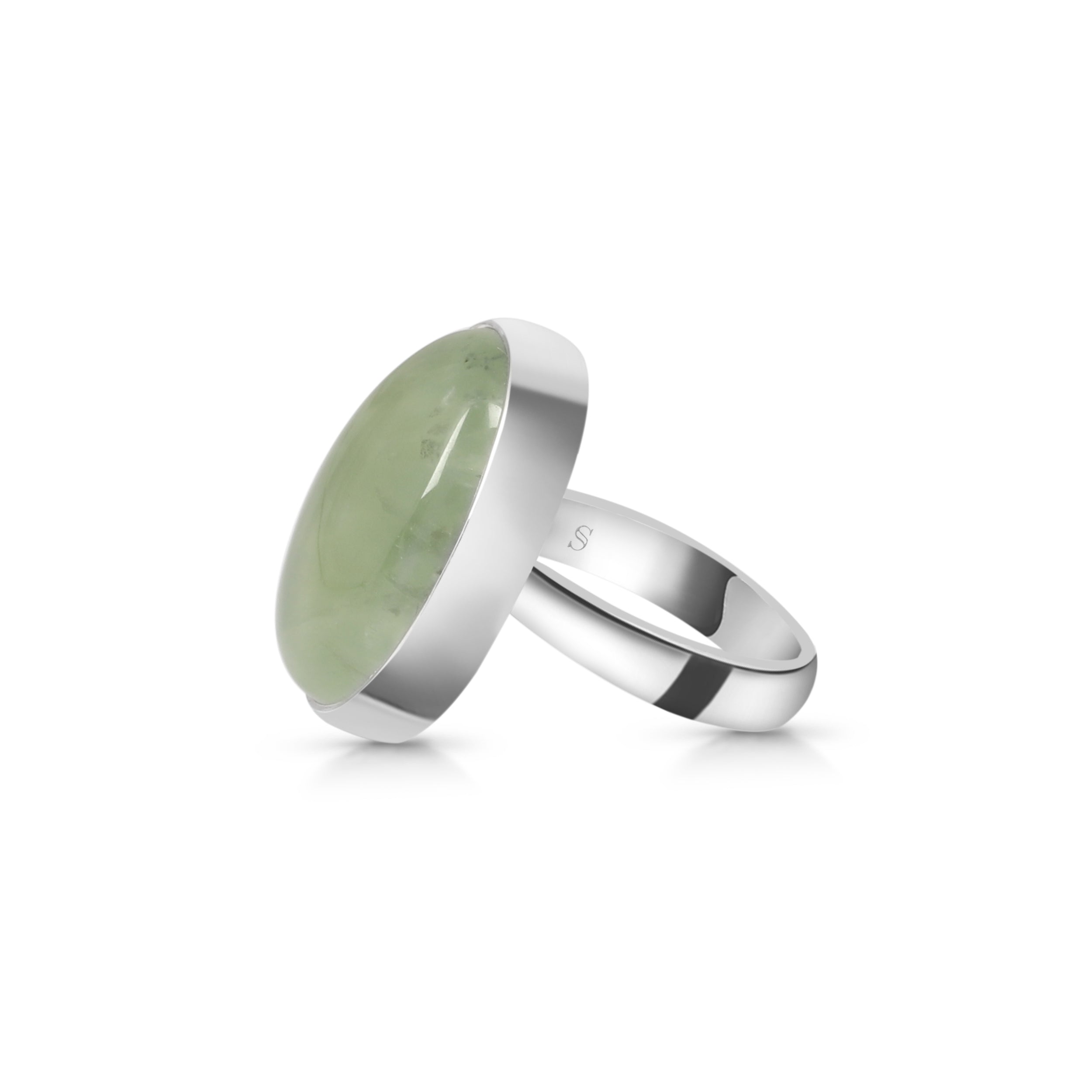 Prehnite Adjustable Ring-(PRN-R-10.)