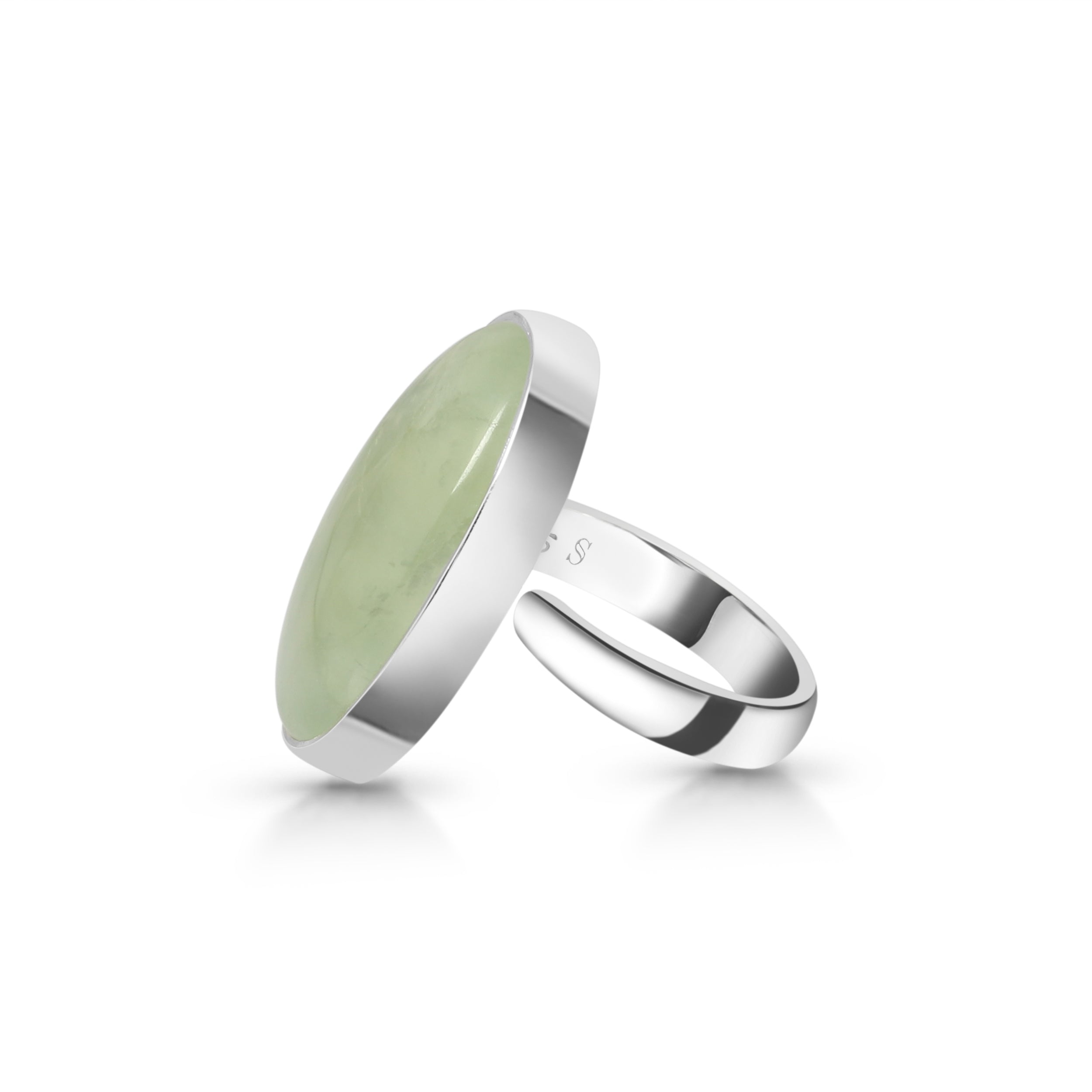 Prehnite Adjustable Ring-(PRN-R-16.)