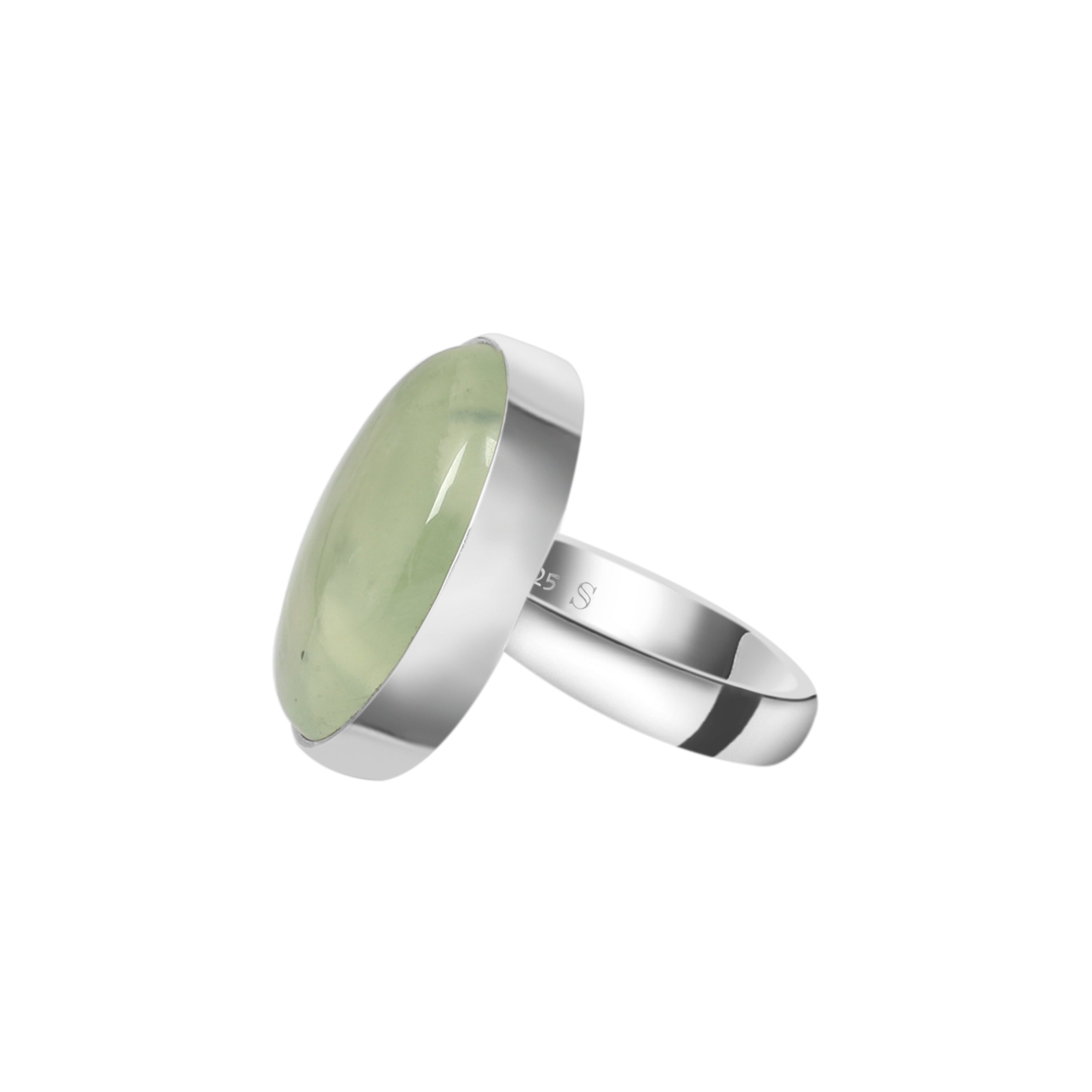 Prehnite Adjustable Ring-(PRN-R-19.)