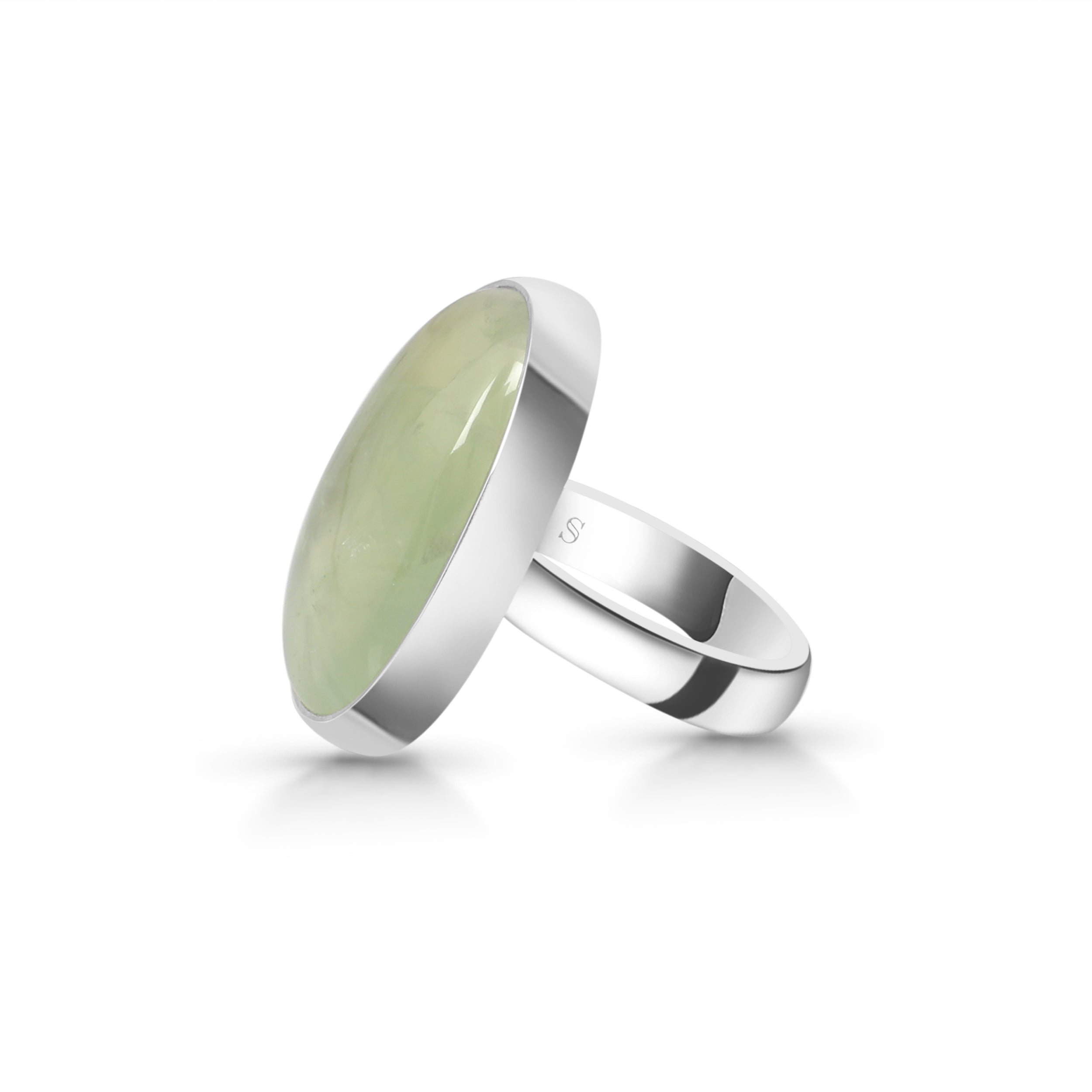 Prehnite Adjustable Ring-(PRN-R-21.)