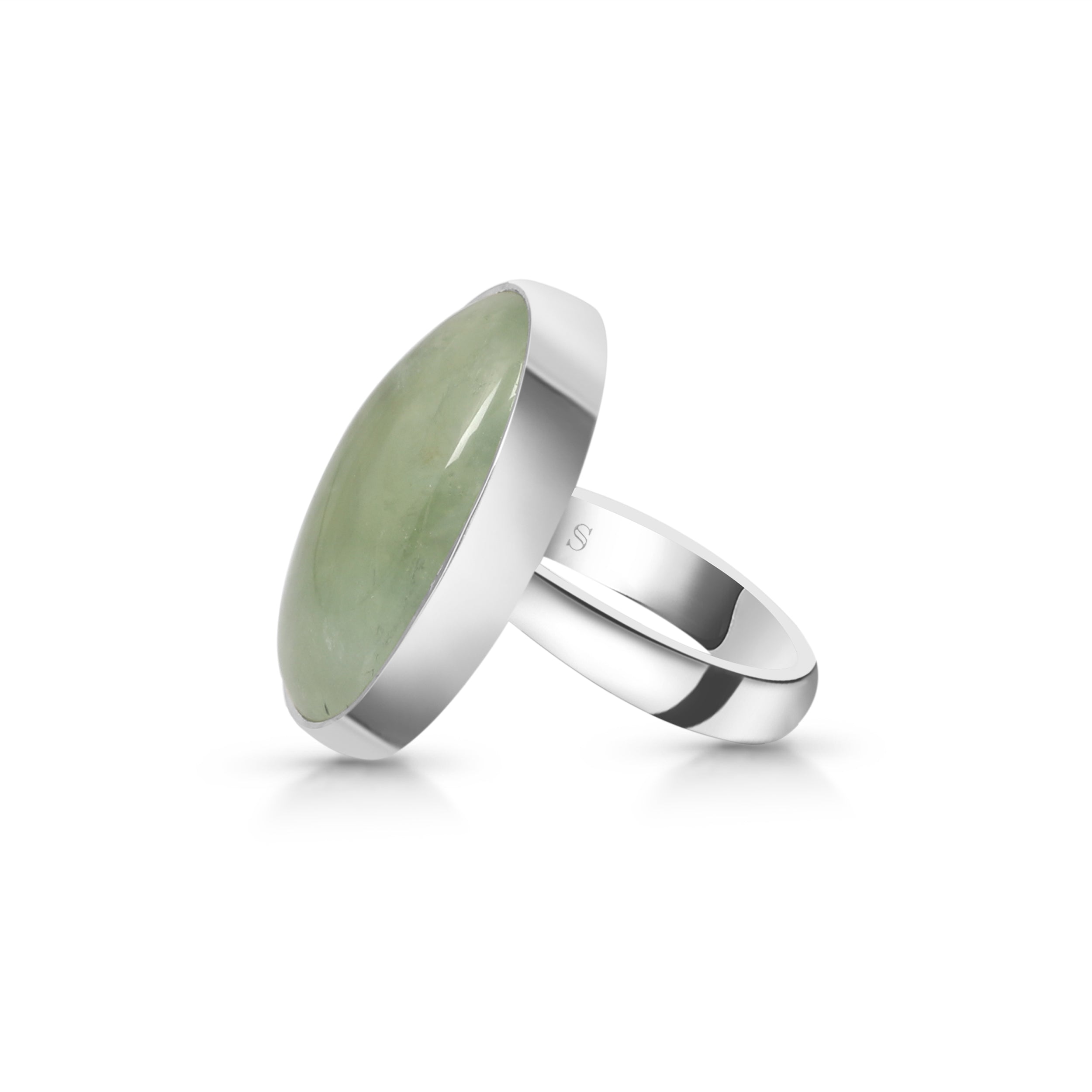 Prehnite Adjustable Ring-(PRN-R-22.)