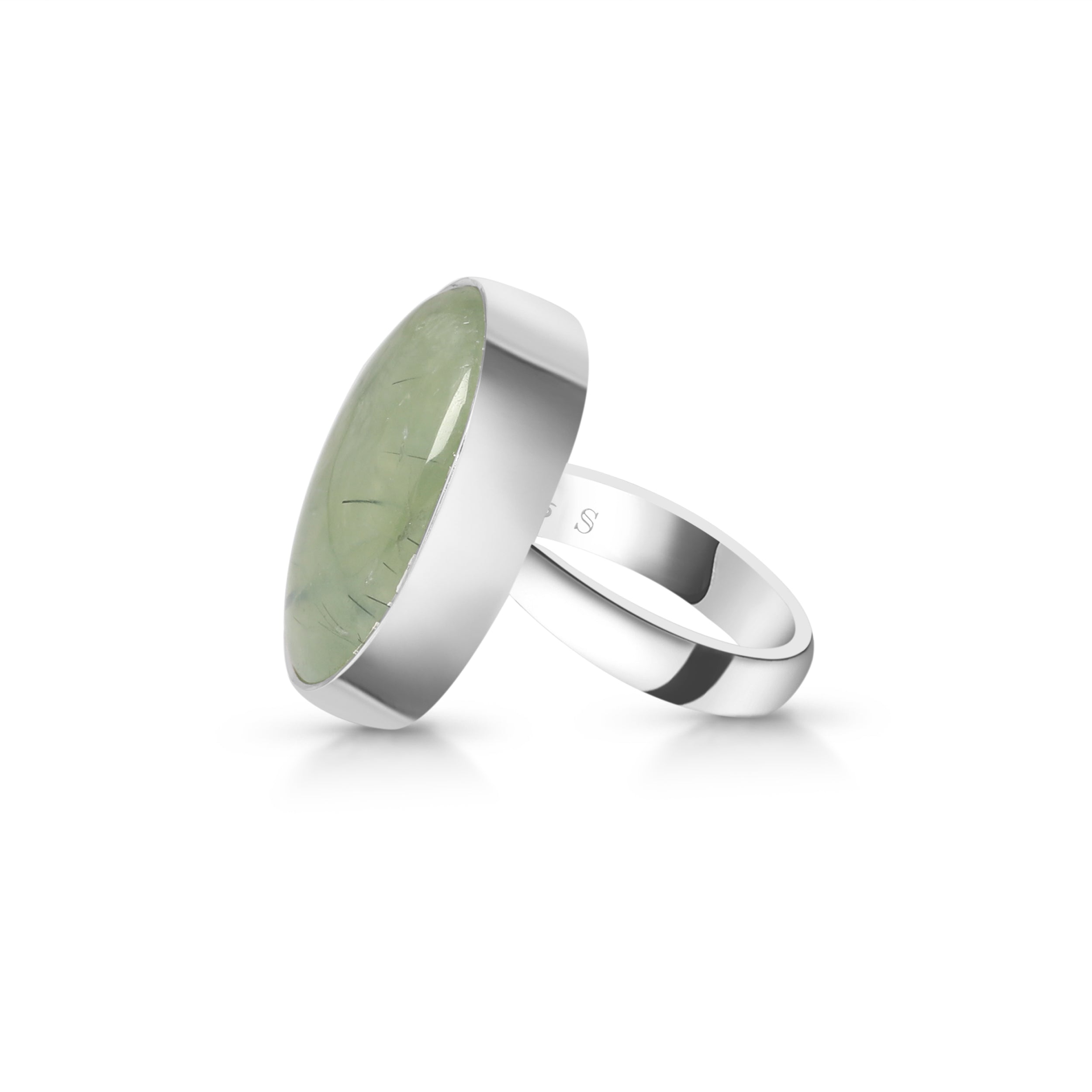 Prehnite Adjustable Ring-(PRN-R-23.)