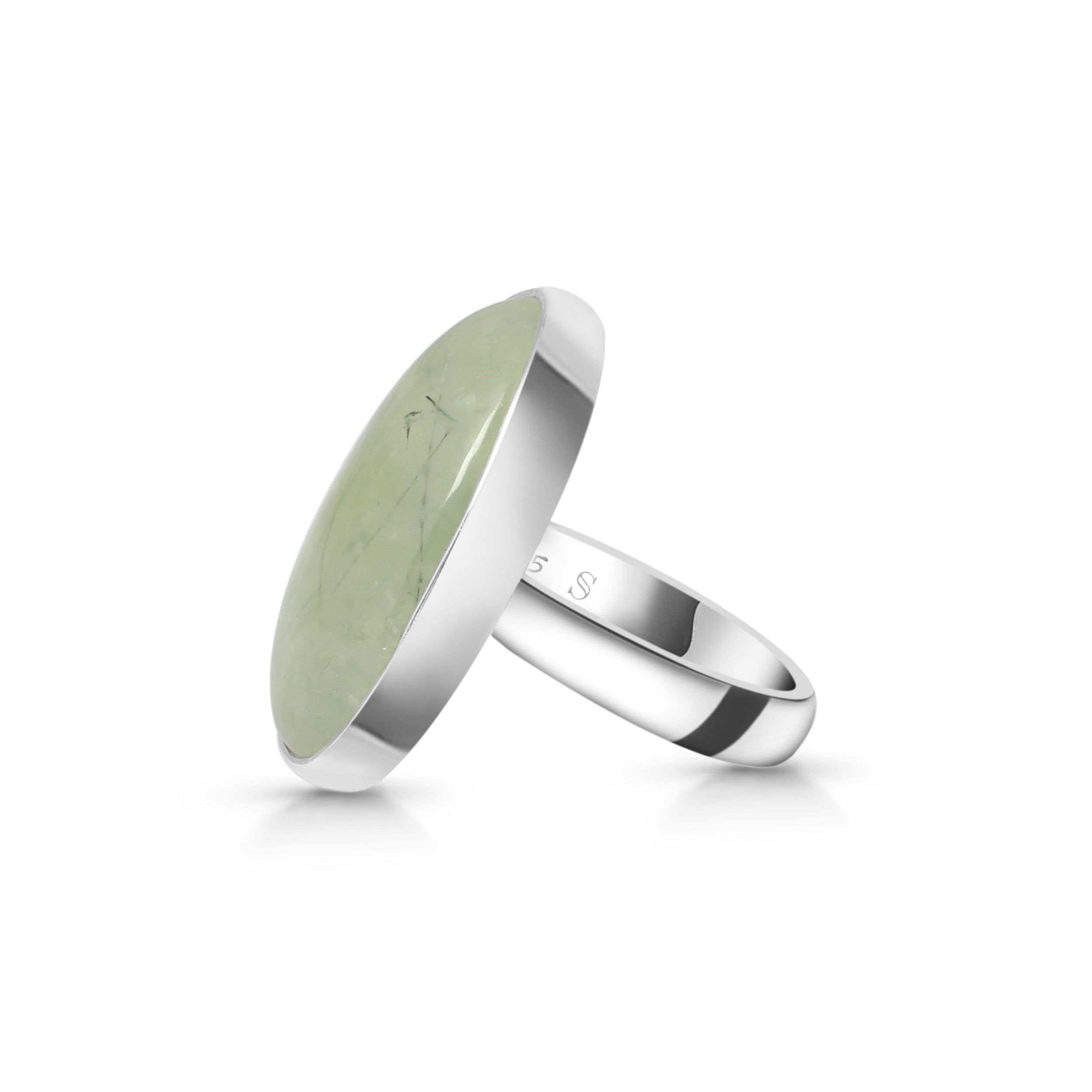 Prehnite Adjustable Ring-(PRN-R-26.)