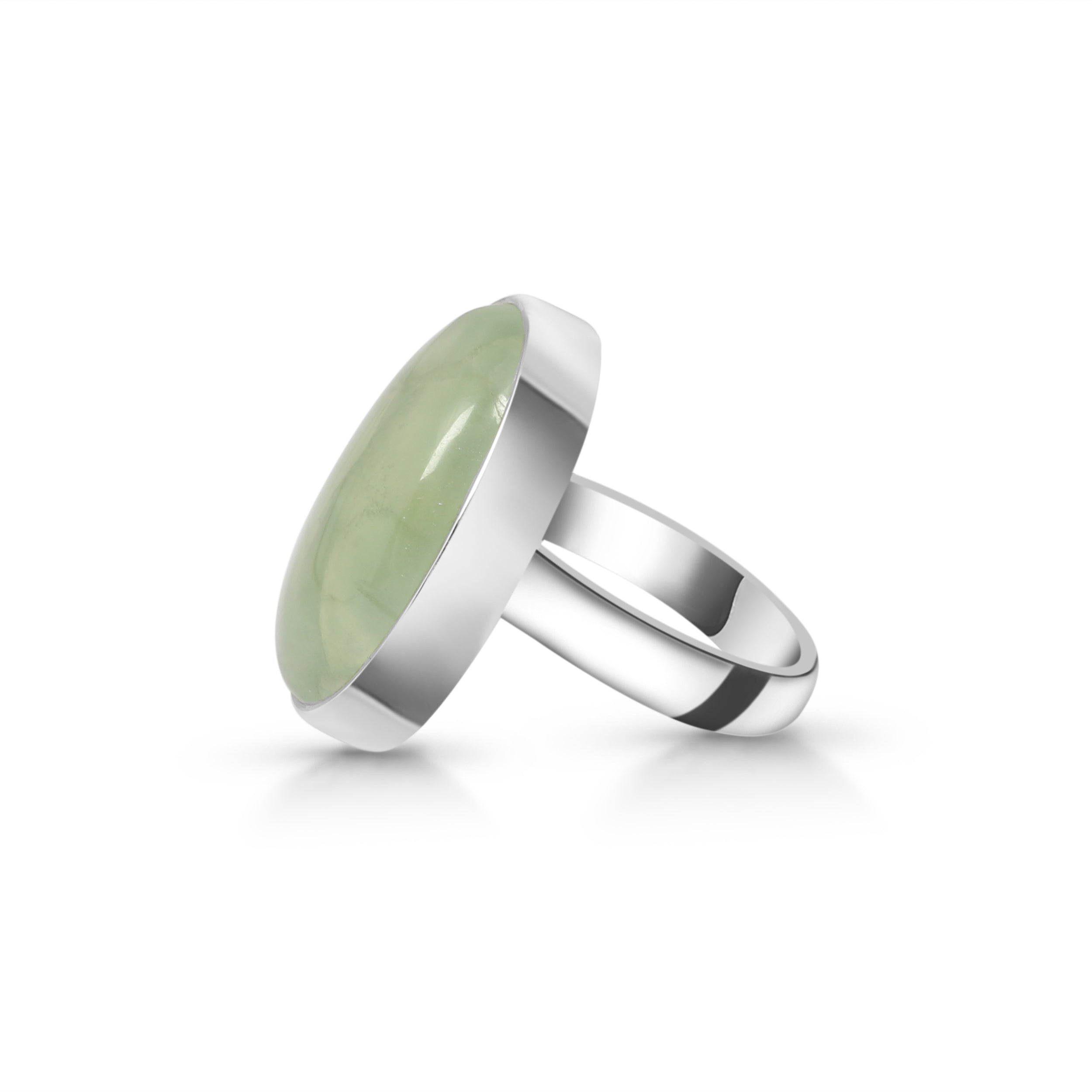 Prehnite Adjustable Ring-(PRN-R-27.)