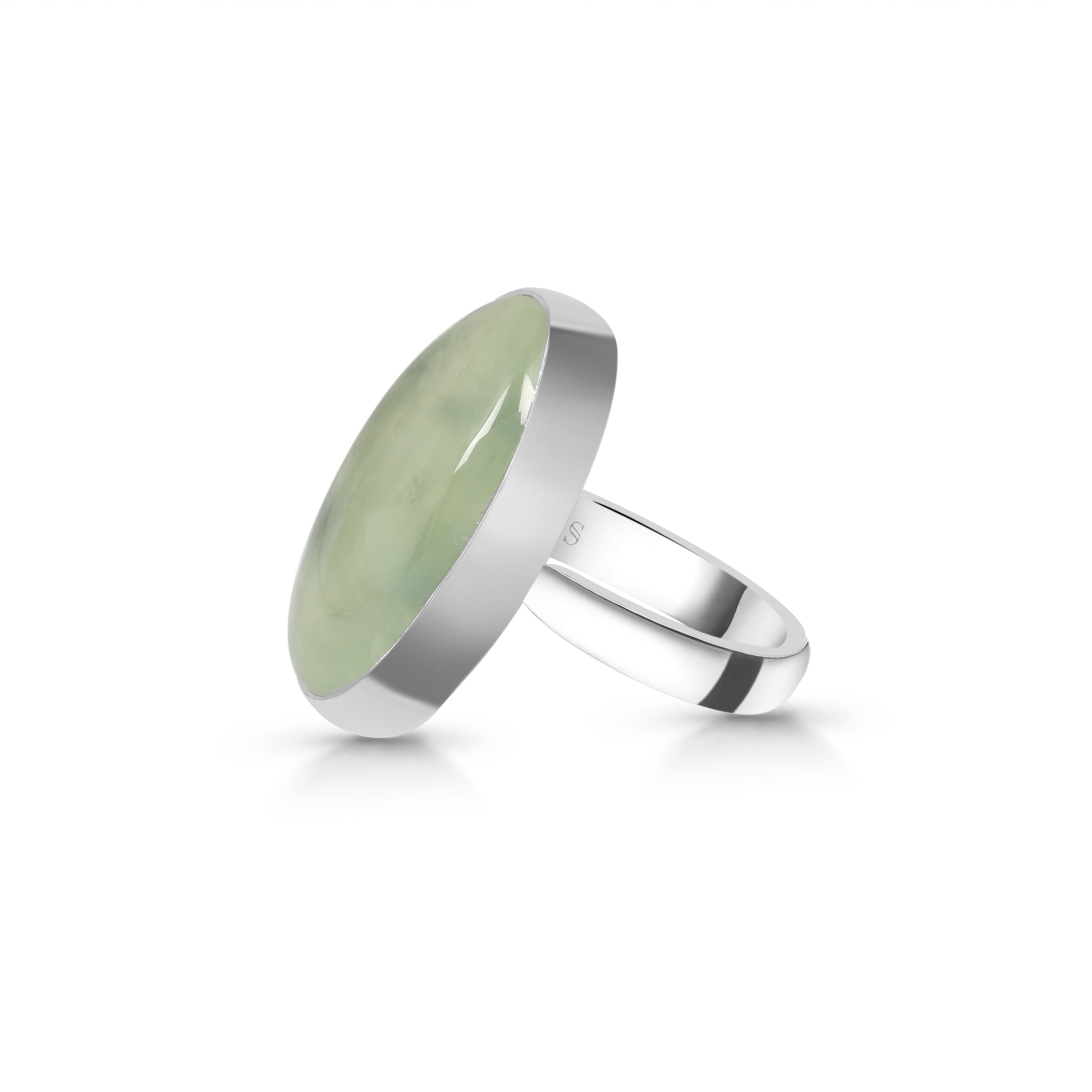 Prehnite Adjustable Ring-(PRN-R-32.)