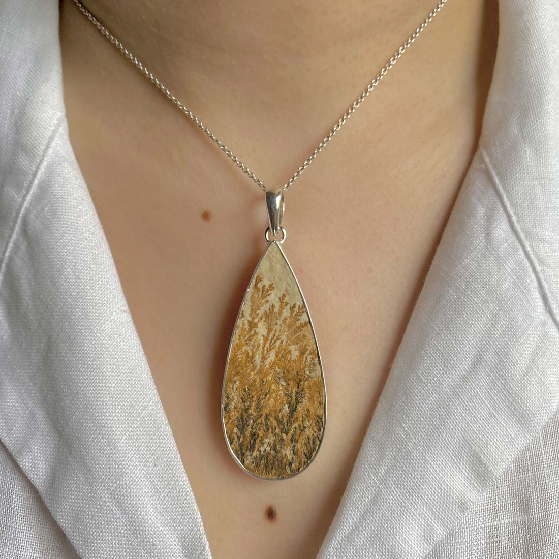 Psilomelane Dendrite Pendant-(PSD-P-28.)