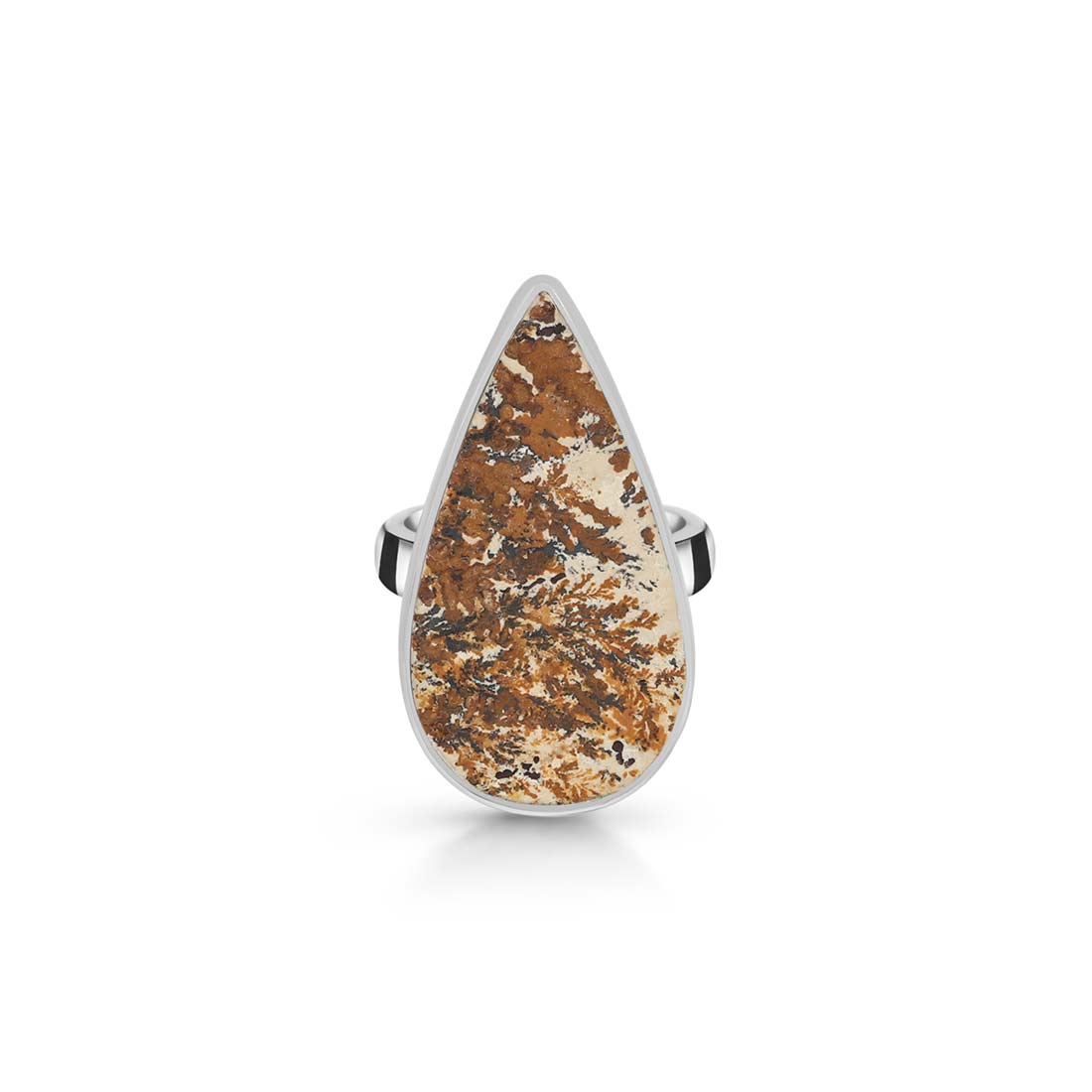 Psilomelane Dendrite Adjustable Ring-(PSD-R-10.)