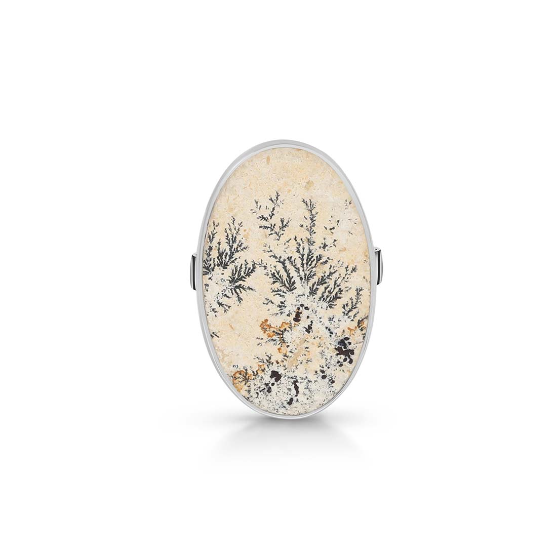 Psilomelane Dendrite Adjustable Ring-(PSD-R-15.)