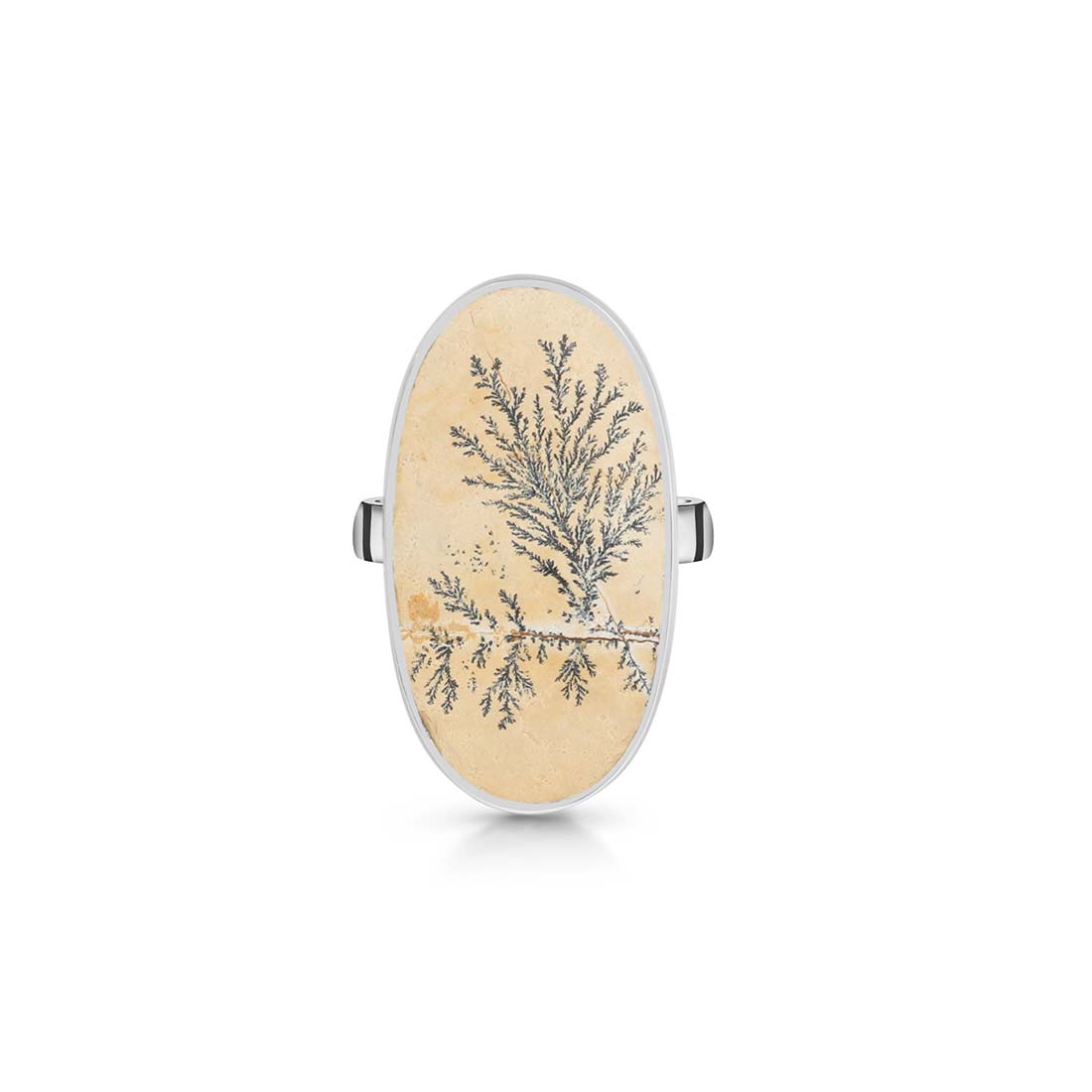 Psilomelane Dendrite Adjustable Ring-(PSD-R-17.)