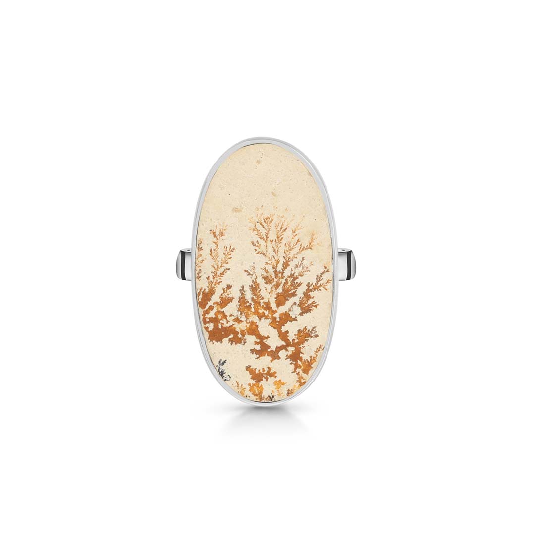 Psilomelane Dendrite Adjustable Ring-(PSD-R-18.)