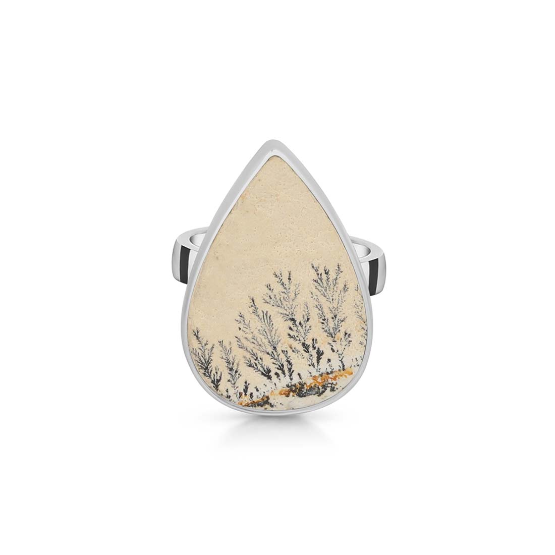 Psilomelane Dendrite Adjustable Ring-(PSD-R-2.)