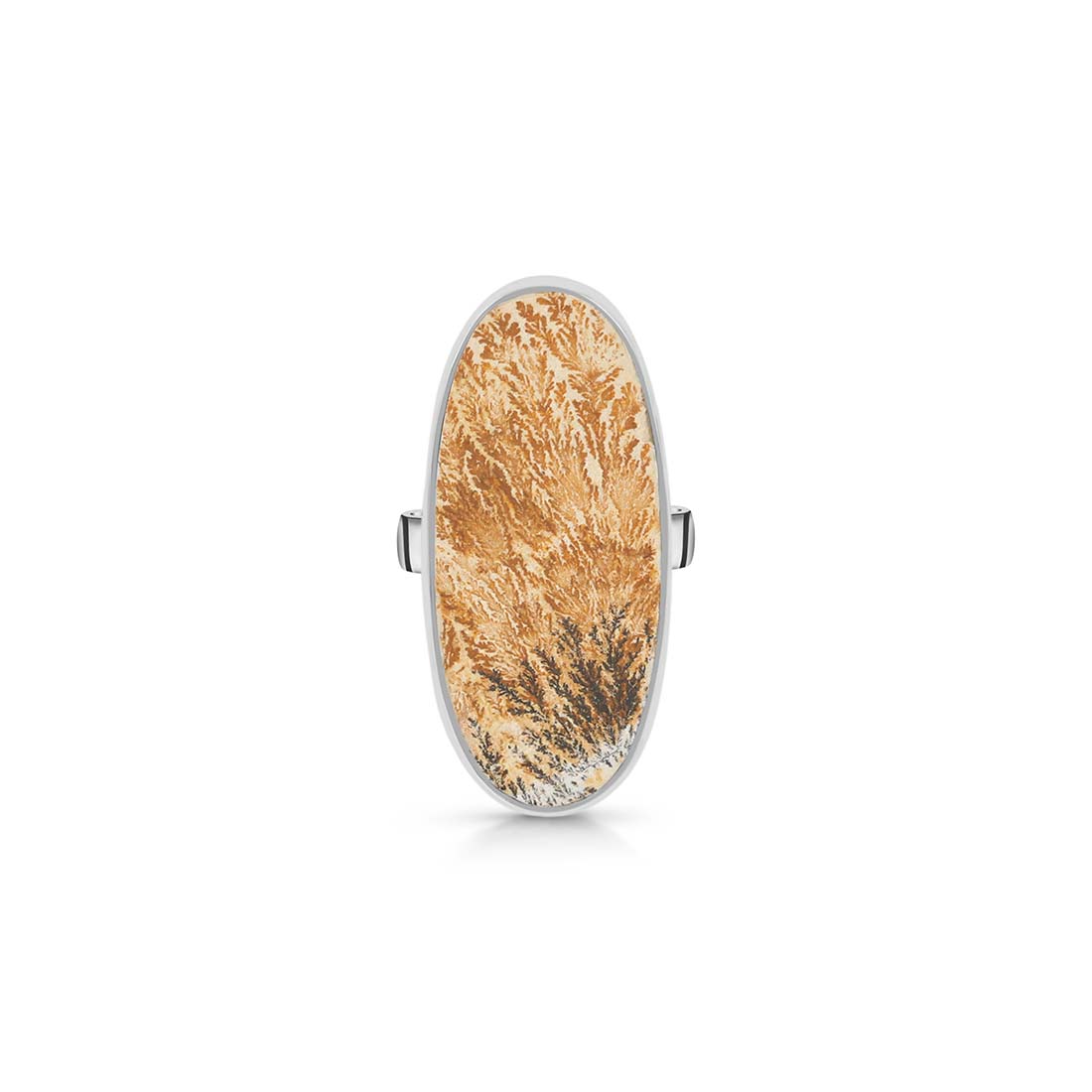 Psilomelane Dendrite Adjustable Ring-(PSD-R-23.)