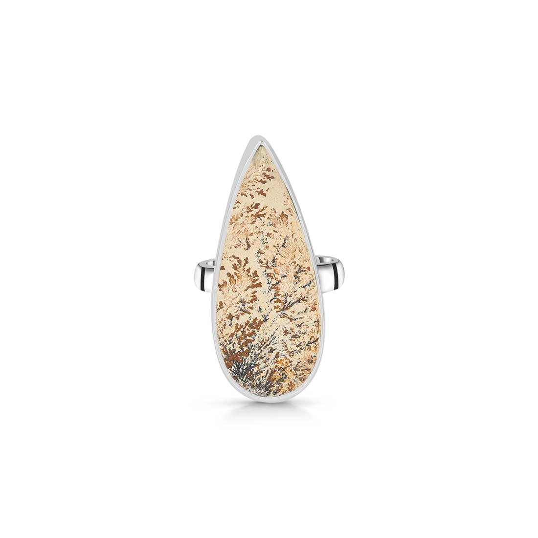 Psilomelane Dendrite Adjustable Ring-(PSD-R-25.)