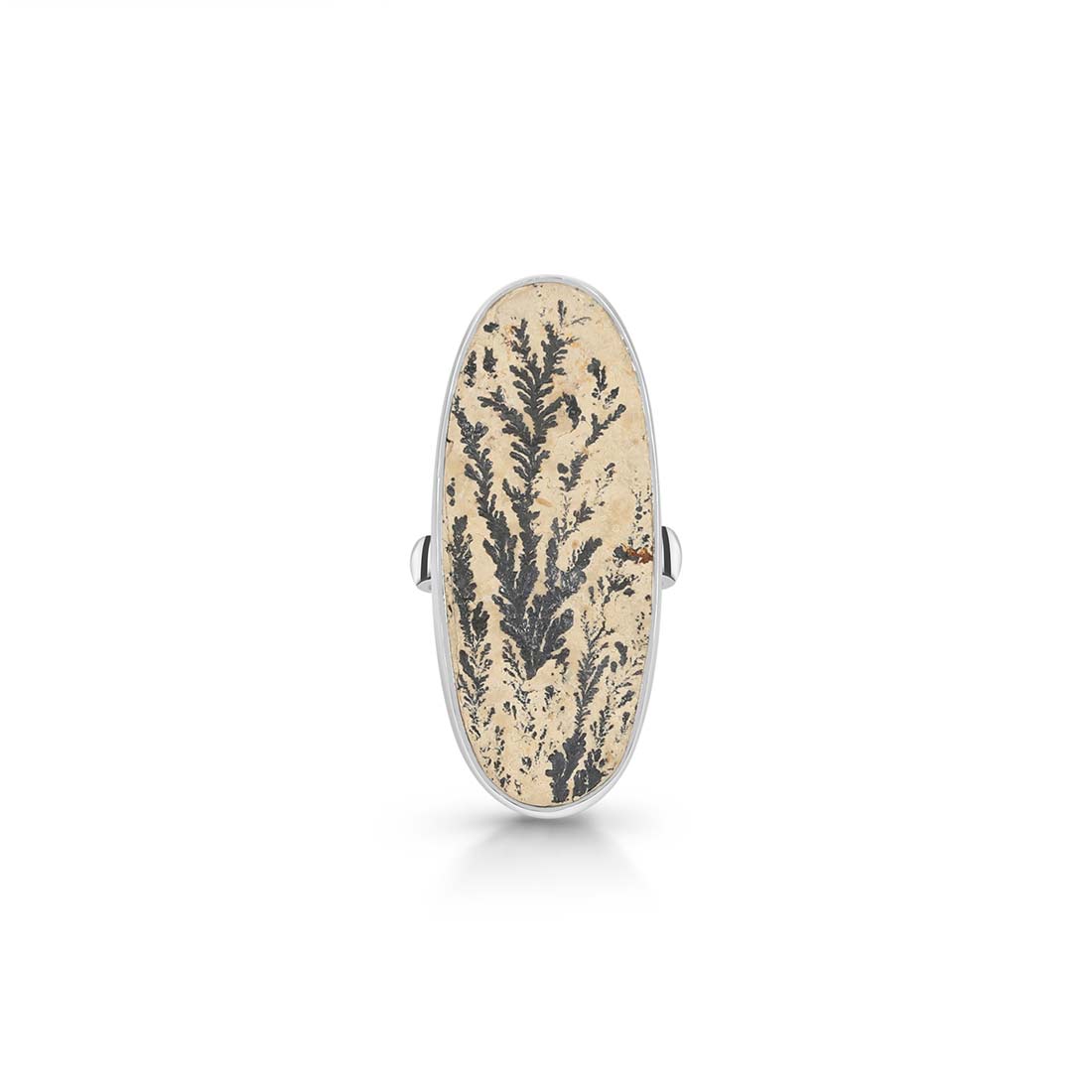 Psilomelane Dendrite Adjustable Ring-(PSD-R-32.)