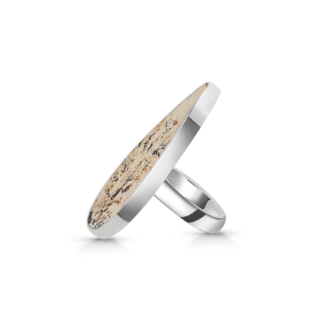 Psilomelane Dendrite Adjustable Ring-(PSD-R-33.)