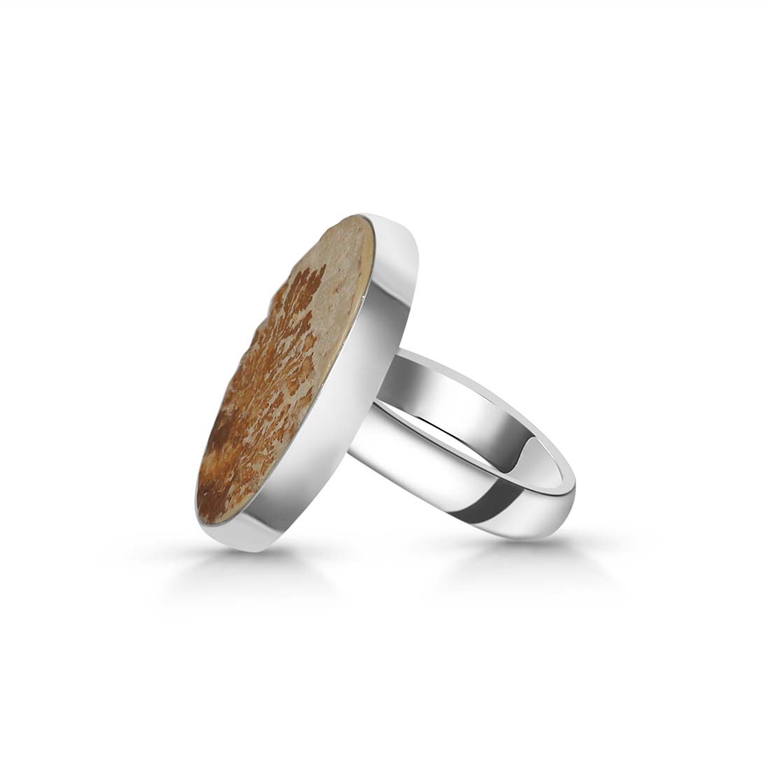 Psilomelane Dendrite Adjustable Ring-(PSD-R-4.)