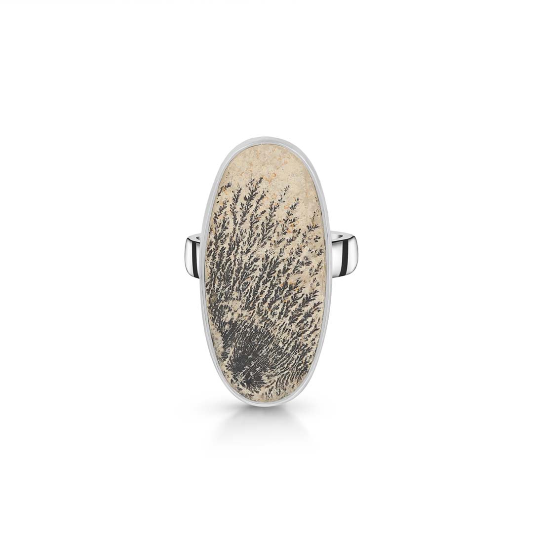 Psilomelane Dendrite Adjustable Ring-(PSD-R-8.)