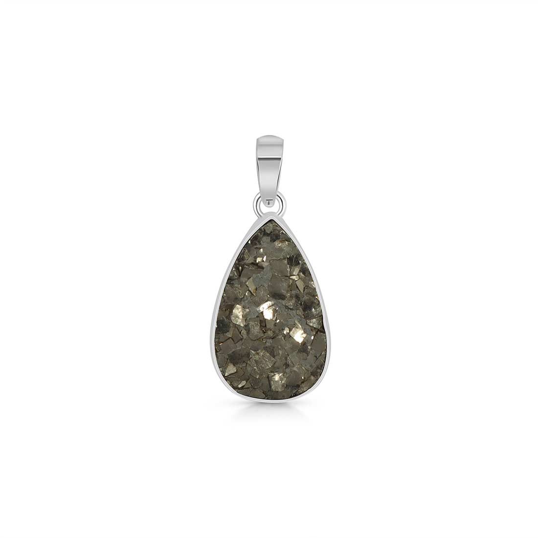 Pyrite Druzy Pendant-(PYR-P-10.)