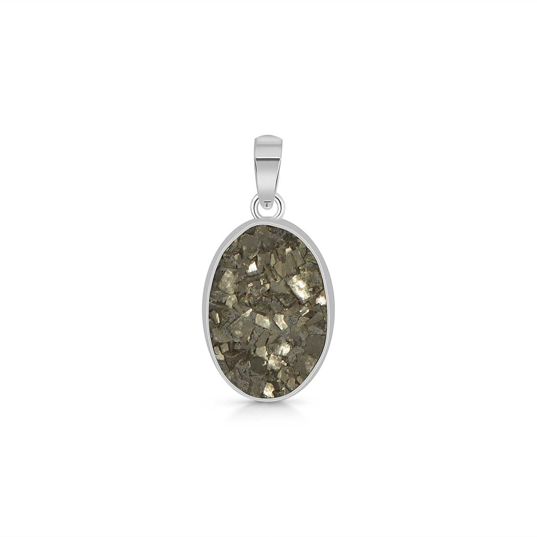 Pyrite Druzy Pendant-(PYR-P-11.)