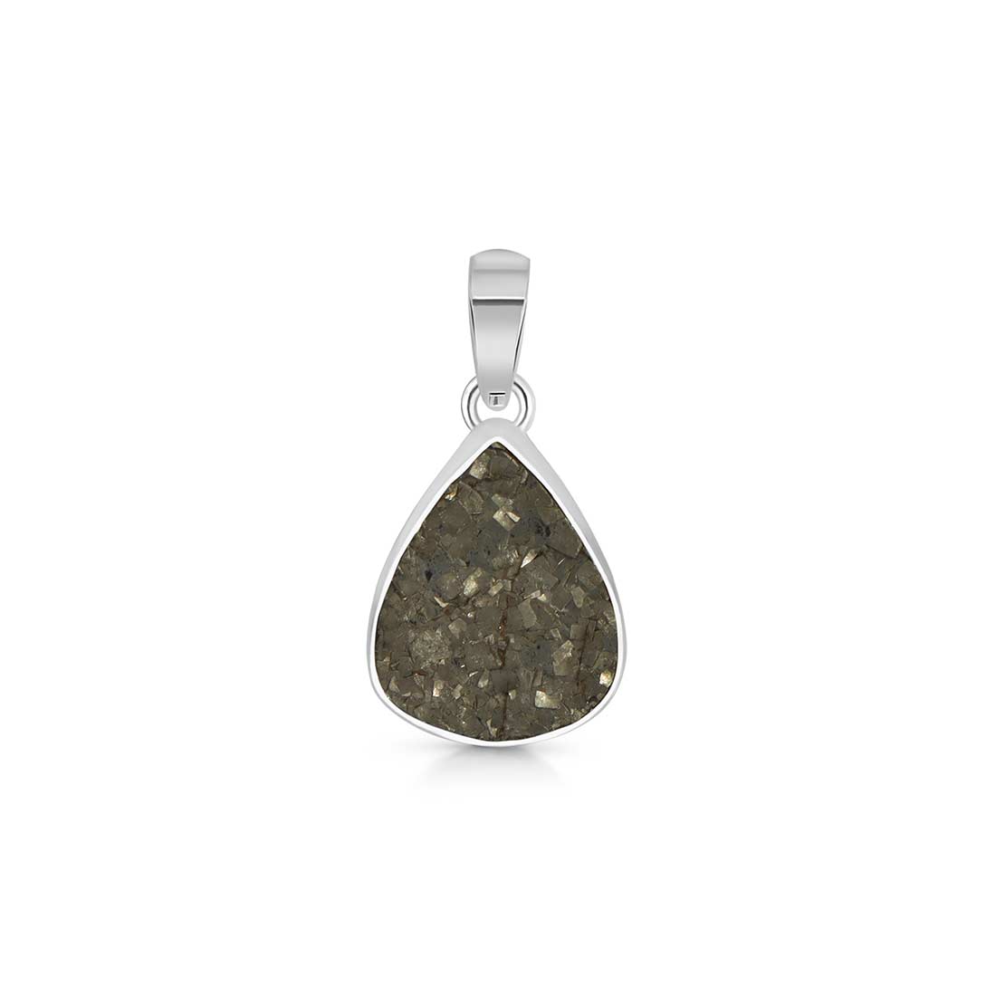 Pyrite Druzy Pendant-(PYR-P-13.)