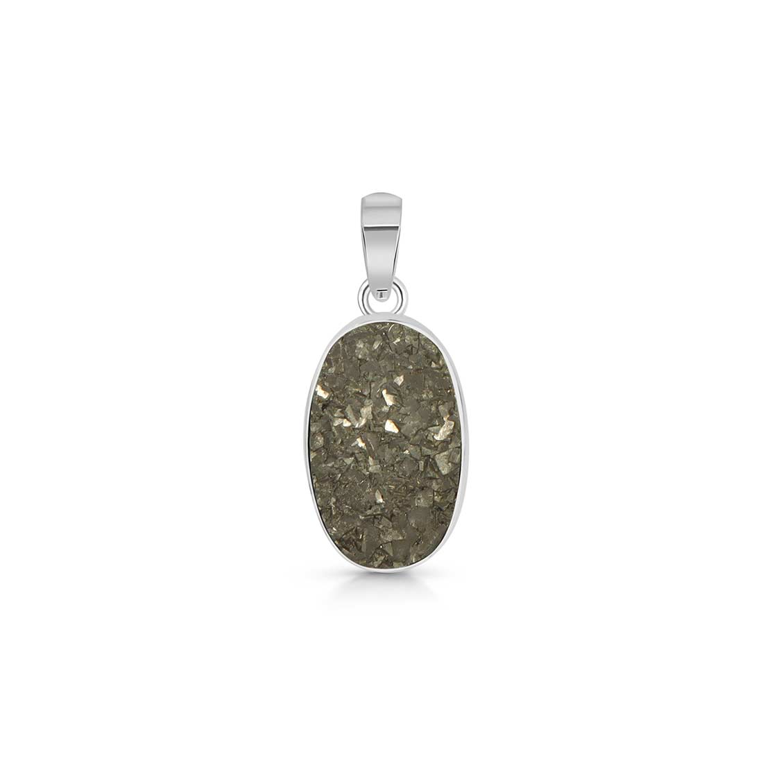 Pyrite Druzy Pendant-(PYR-P-14.)