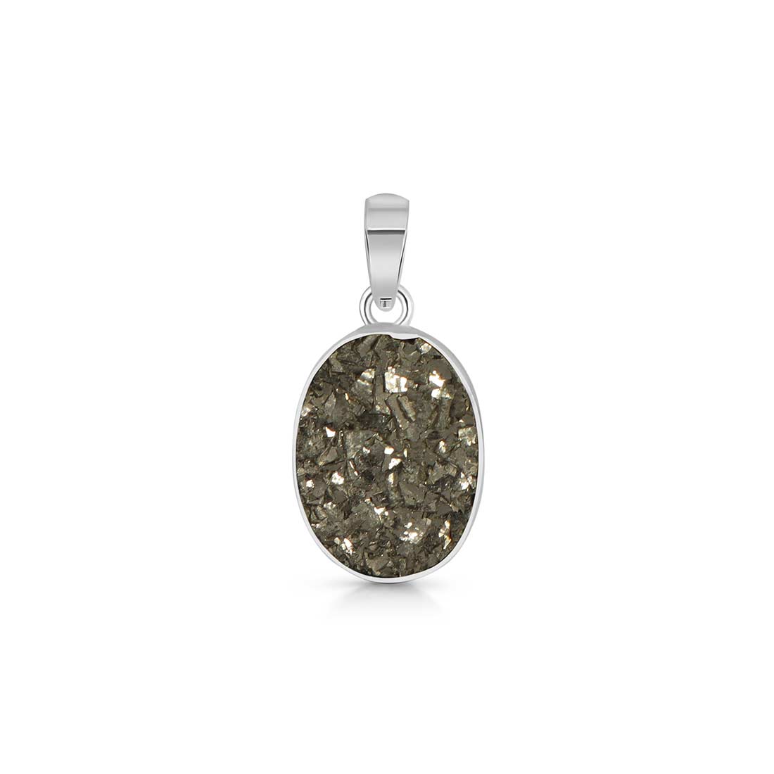 Pyrite Druzy Pendant-(PYR-P-15.)