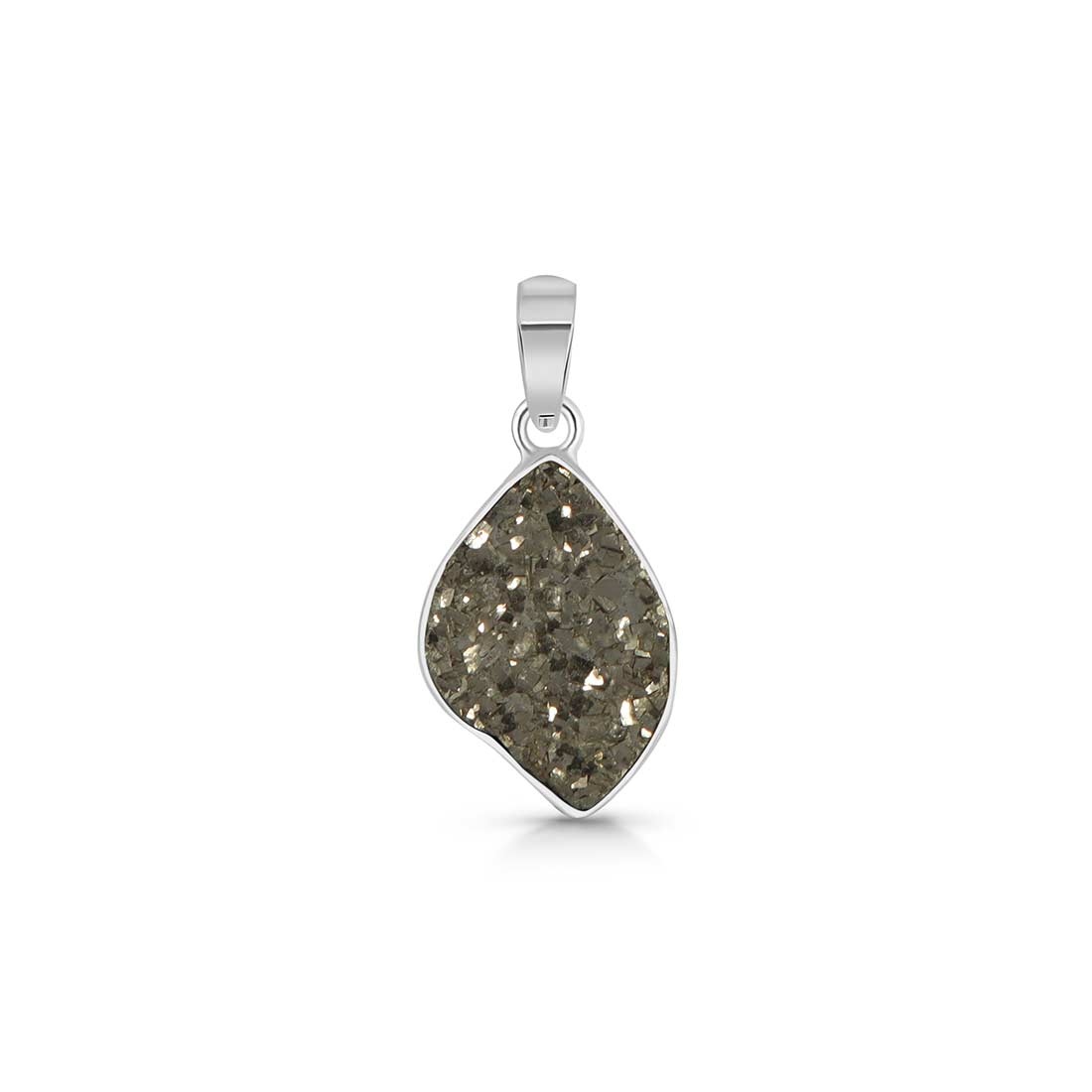 Pyrite Druzy Pendant-(PYR-P-18.)