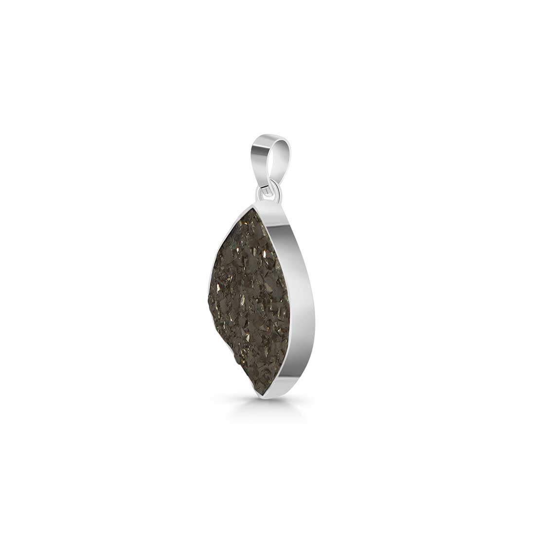 Pyrite Druzy Pendant-(PYR-P-18.)