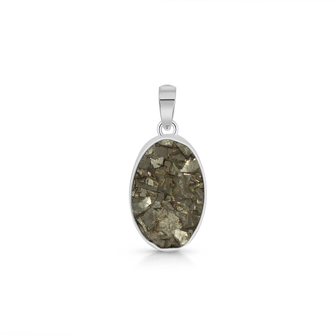 Pyrite Druzy Pendant-(PYR-P-2.)