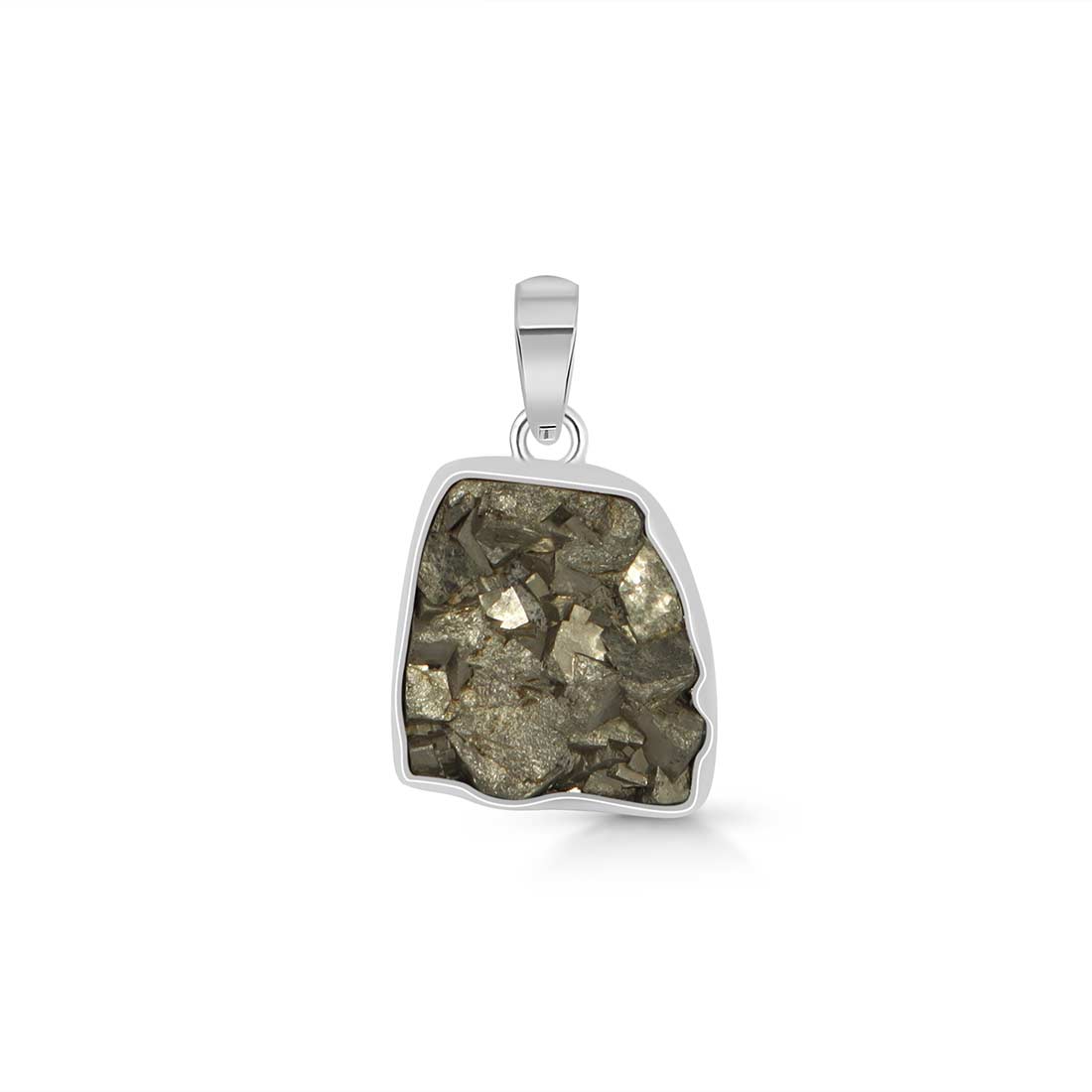 Pyrite Druzy Pendant-(PYR-P-23.)