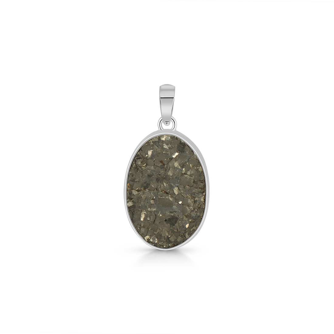 Pyrite Druzy Pendant-(PYR-P-25.)