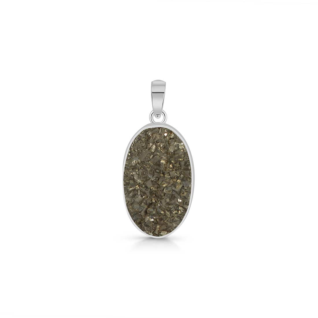 Pyrite Druzy Pendant-(PYR-P-26.)