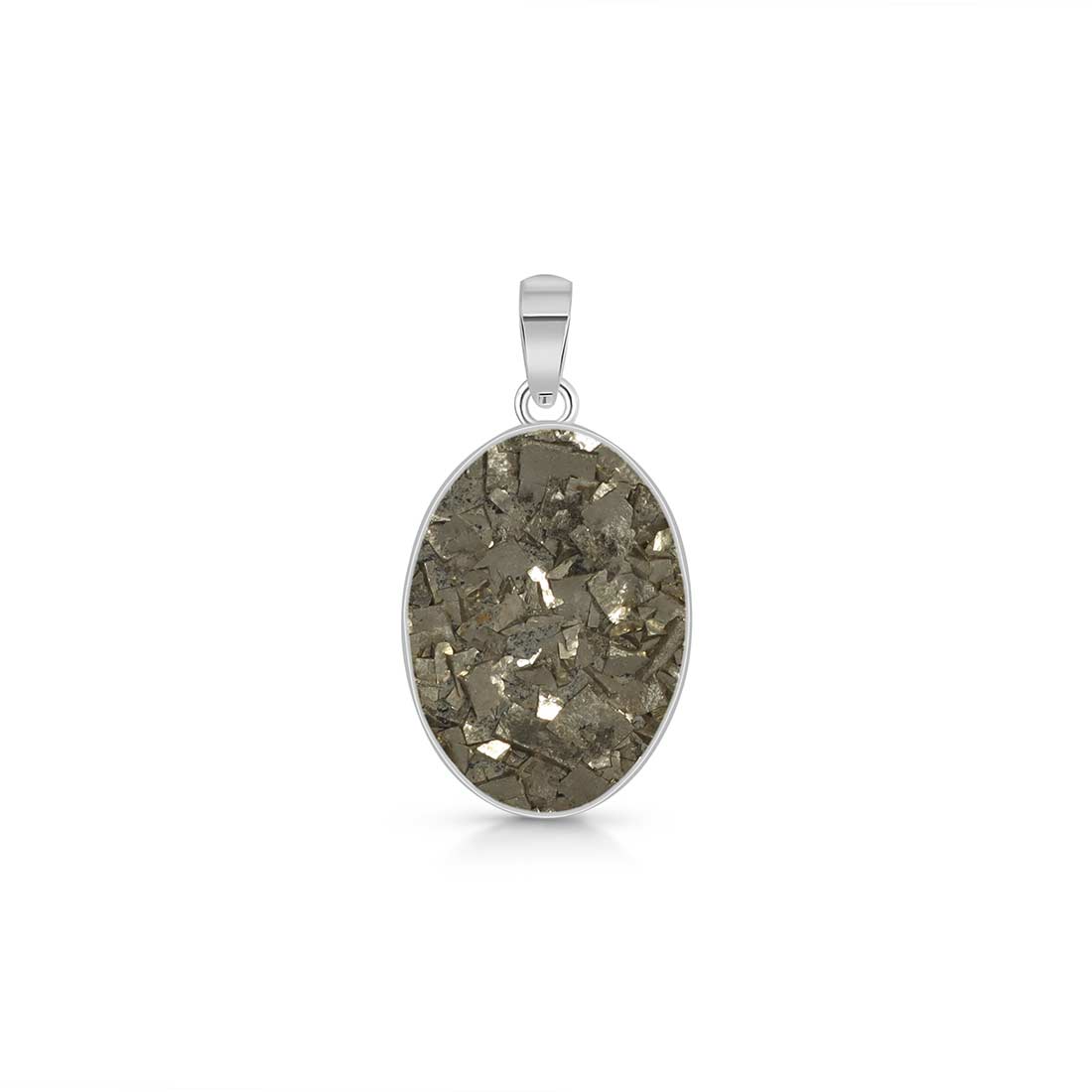 Pyrite Druzy Pendant-(PYR-P-27.)