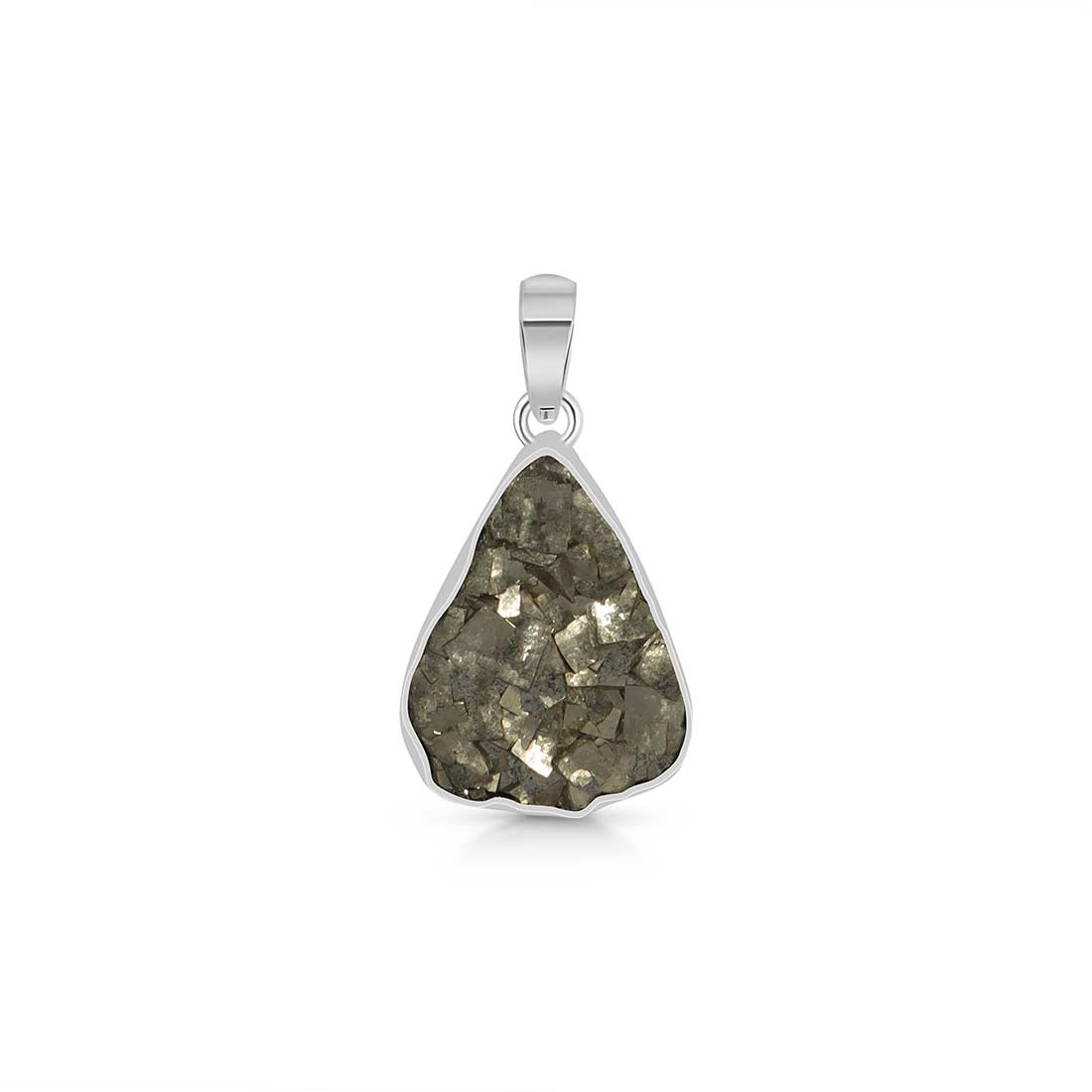 Pyrite Druzy Pendant-(PYR-P-28.)