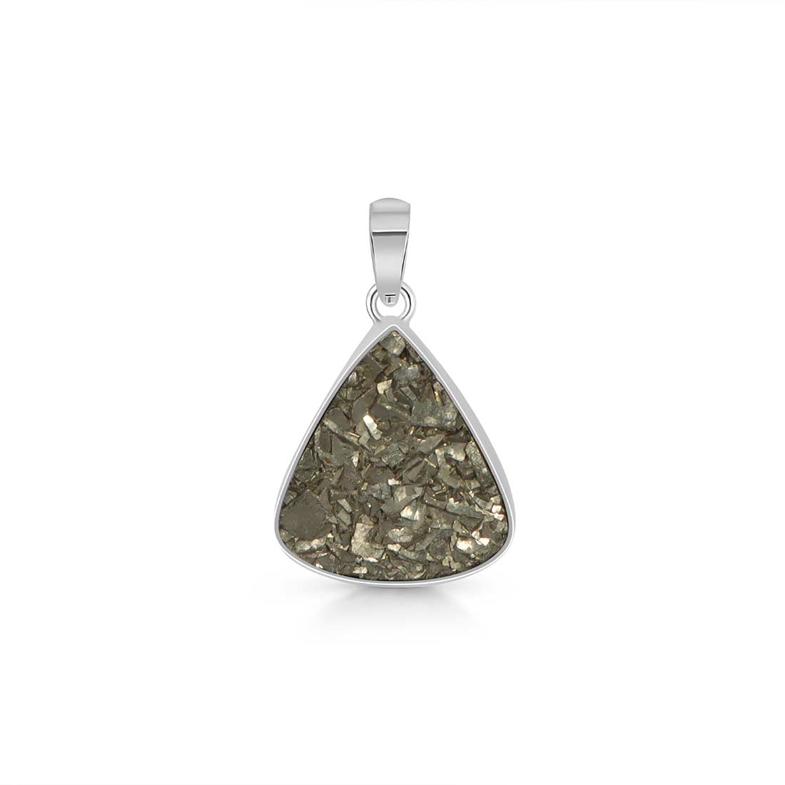 Pyrite Druzy Pendant-(PYR-P-3.)