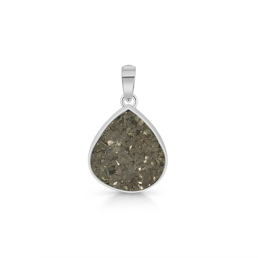 Pyrite Druzy Pendant-(PYR-P-4.)