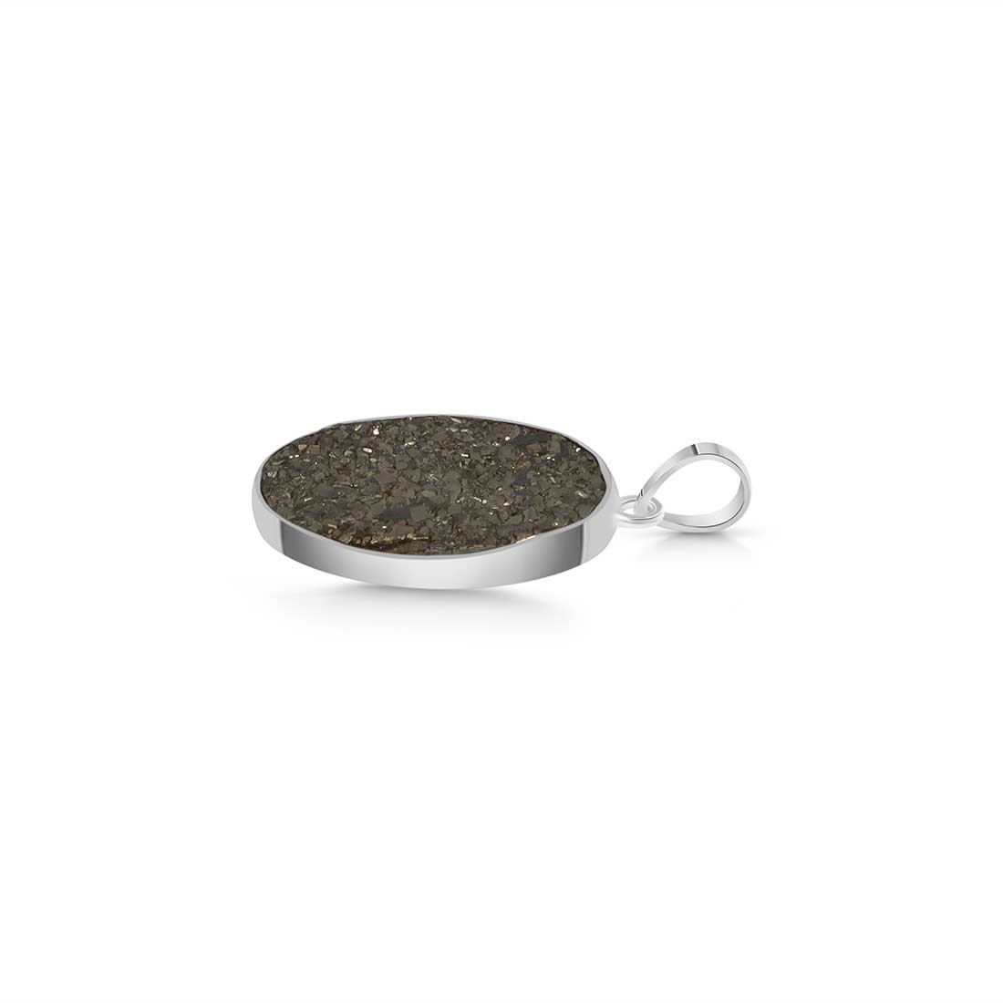 Pyrite Druzy Pendant-(PYR-P-7.)