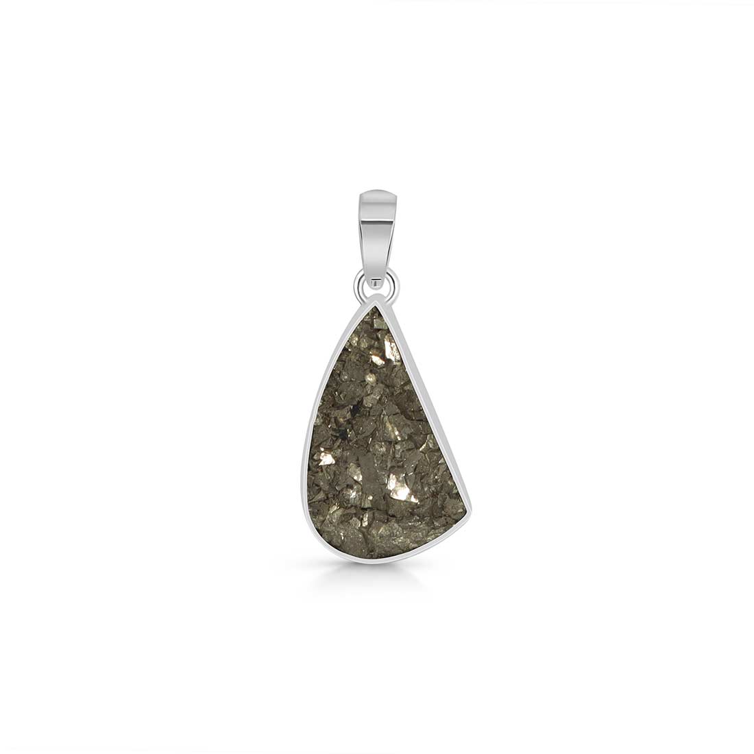 Pyrite Druzy Pendant-(PYR-P-8.)