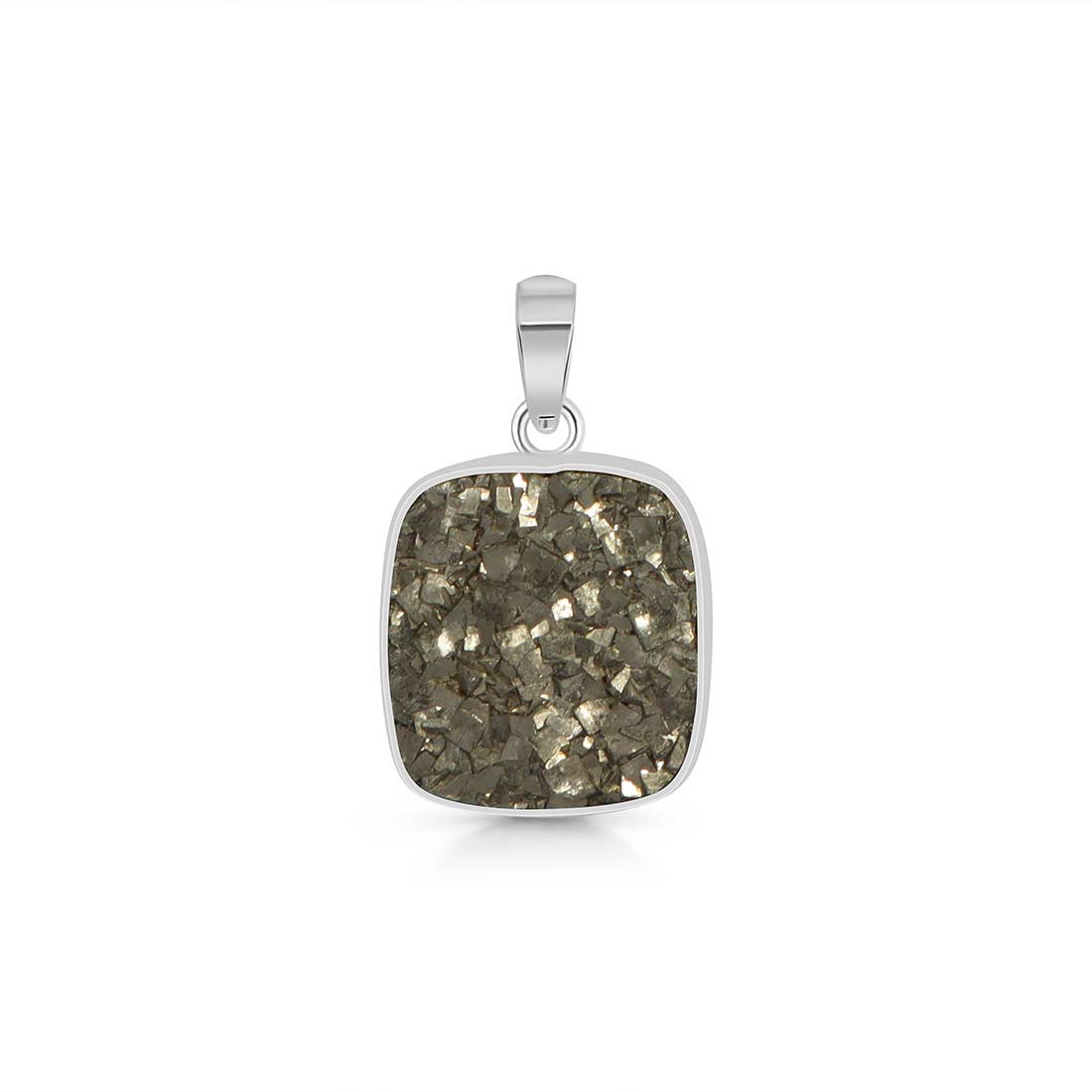 Pyrite Druzy Pendant-(PYR-P-9.)