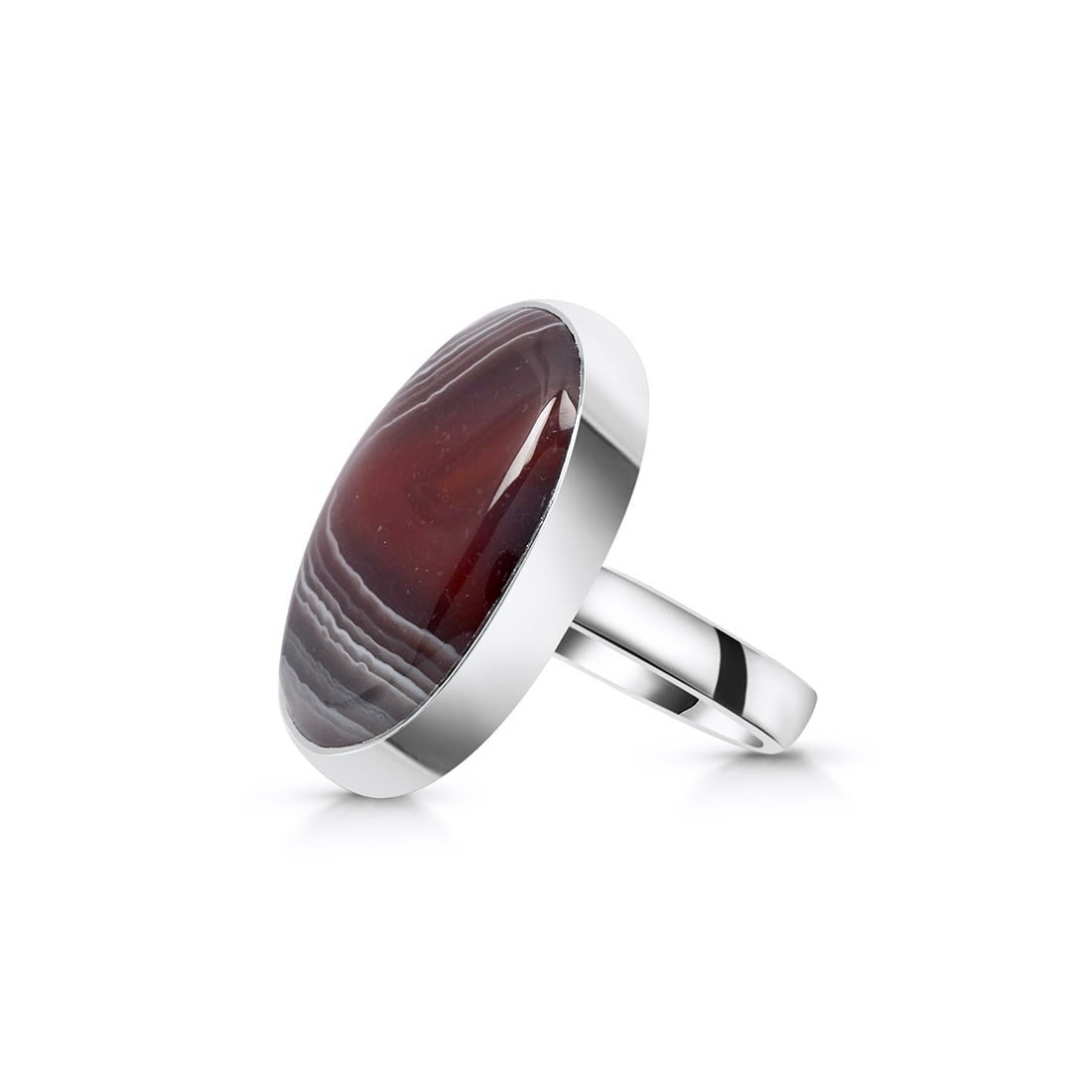 Botswana Agate Adjustable Ring-(RBA-R-13)