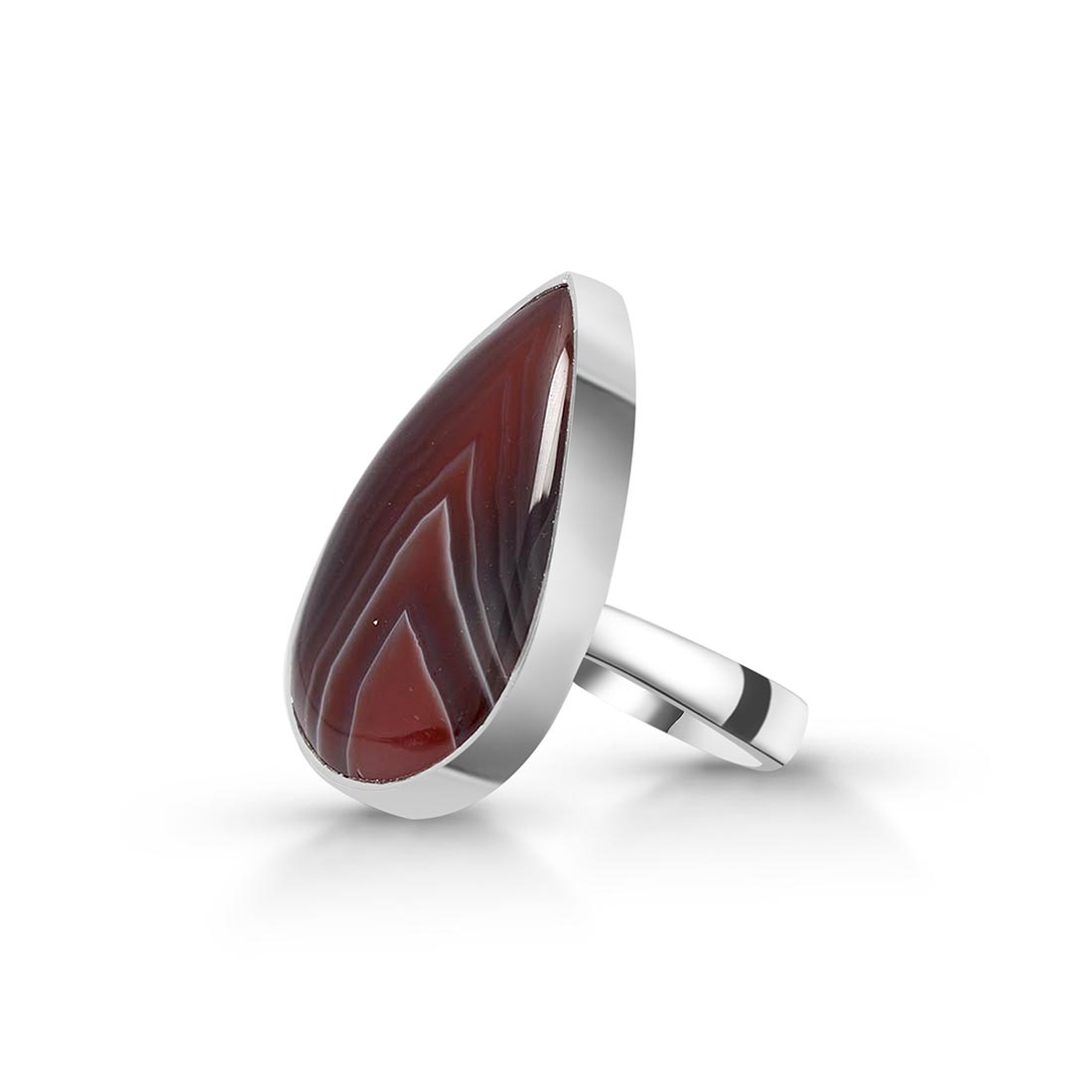 Botswana Agate Adjustable Ring-(RBA-R-20.)